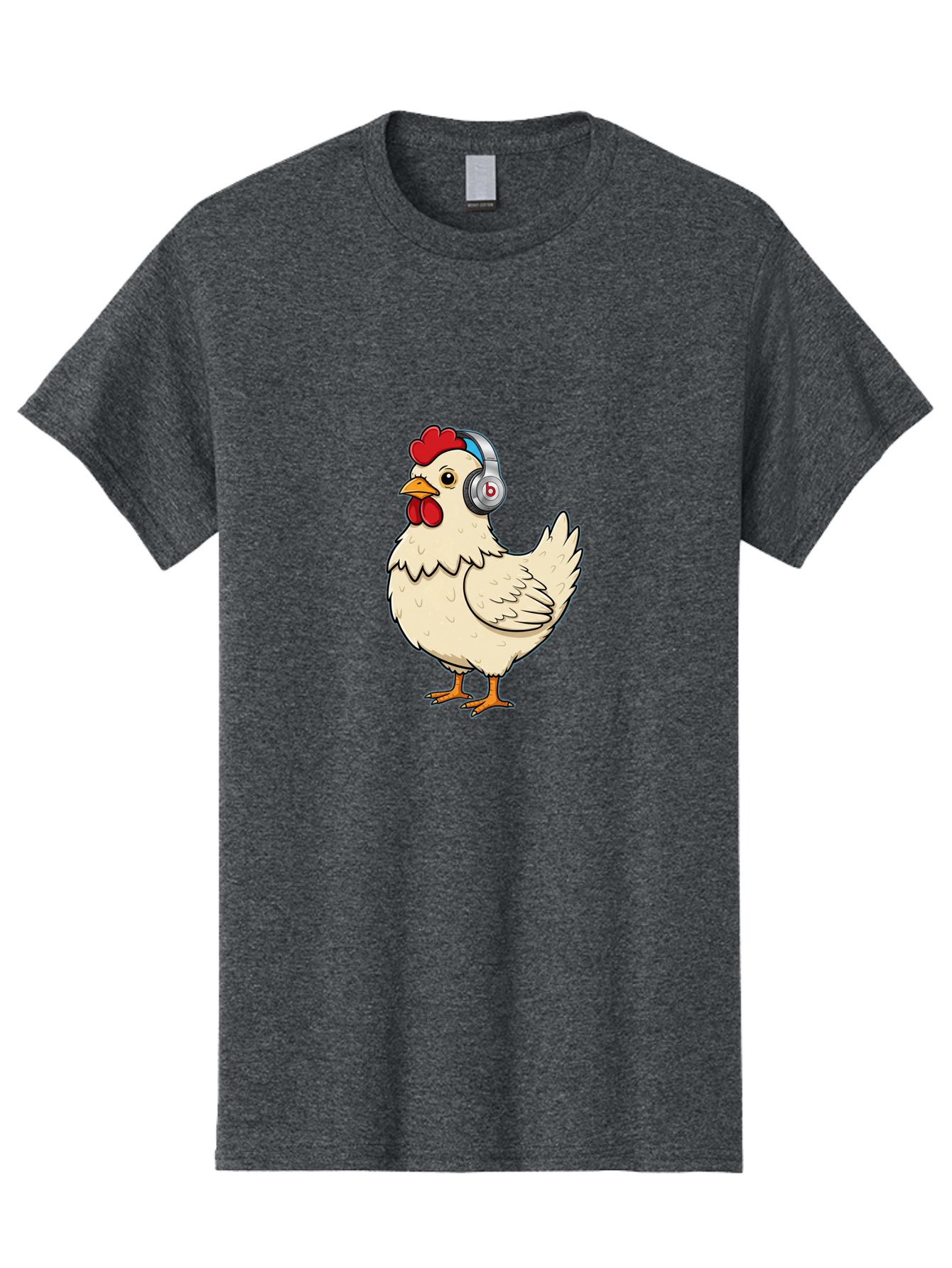 B-Headphones-Chicken Men'S Graphic Tee, 100% Cotton, Comfortable Casual Summer Wear, Machine Washable, Vintage Camera, Old Camera, Antique Camera, Black Camera, Classic Photography, Photography Equipment, Nostalgic Device, Film Camera, Baj990