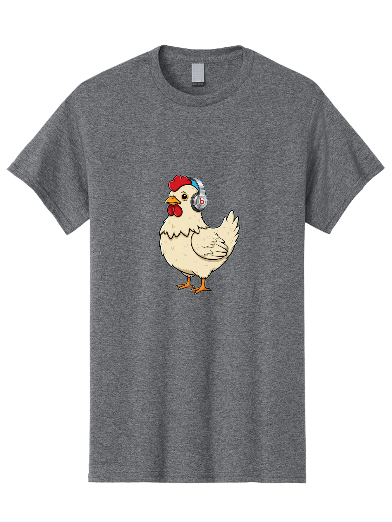 B-Headphones-Chicken Men'S Graphic Tee, 100% Cotton, Comfortable Casual Summer Wear, Machine Washable, Vintage Camera, Old Camera, Antique Camera, Black Camera, Classic Photography, Photography Equipment, Nostalgic Device, Film Camera, Baj990