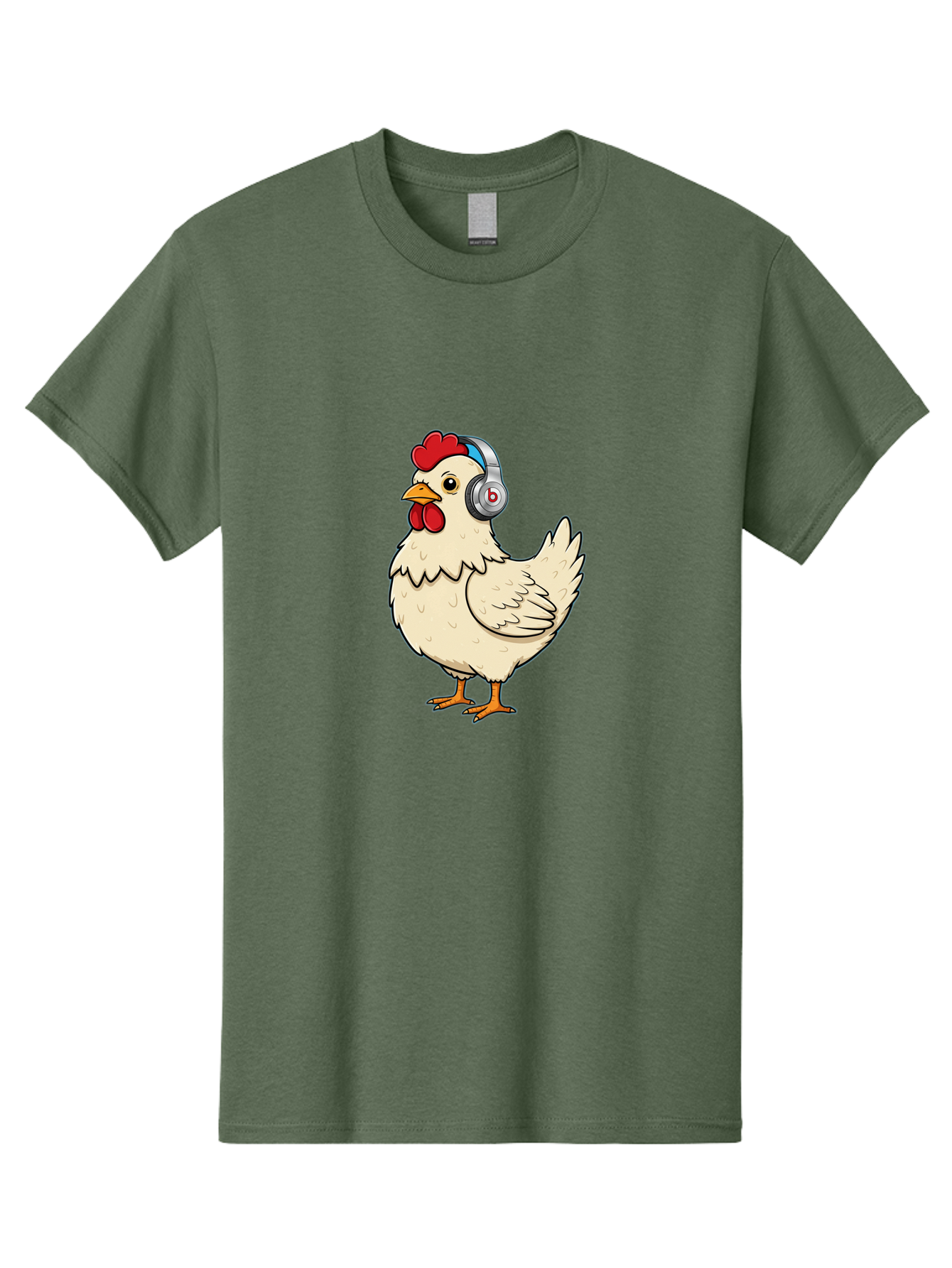 B-Headphones-Chicken Men'S Graphic Tee, 100% Cotton, Comfortable Casual Summer Wear, Machine Washable, Vintage Camera, Old Camera, Antique Camera, Black Camera, Classic Photography, Photography Equipment, Nostalgic Device, Film Camera, Baj990
