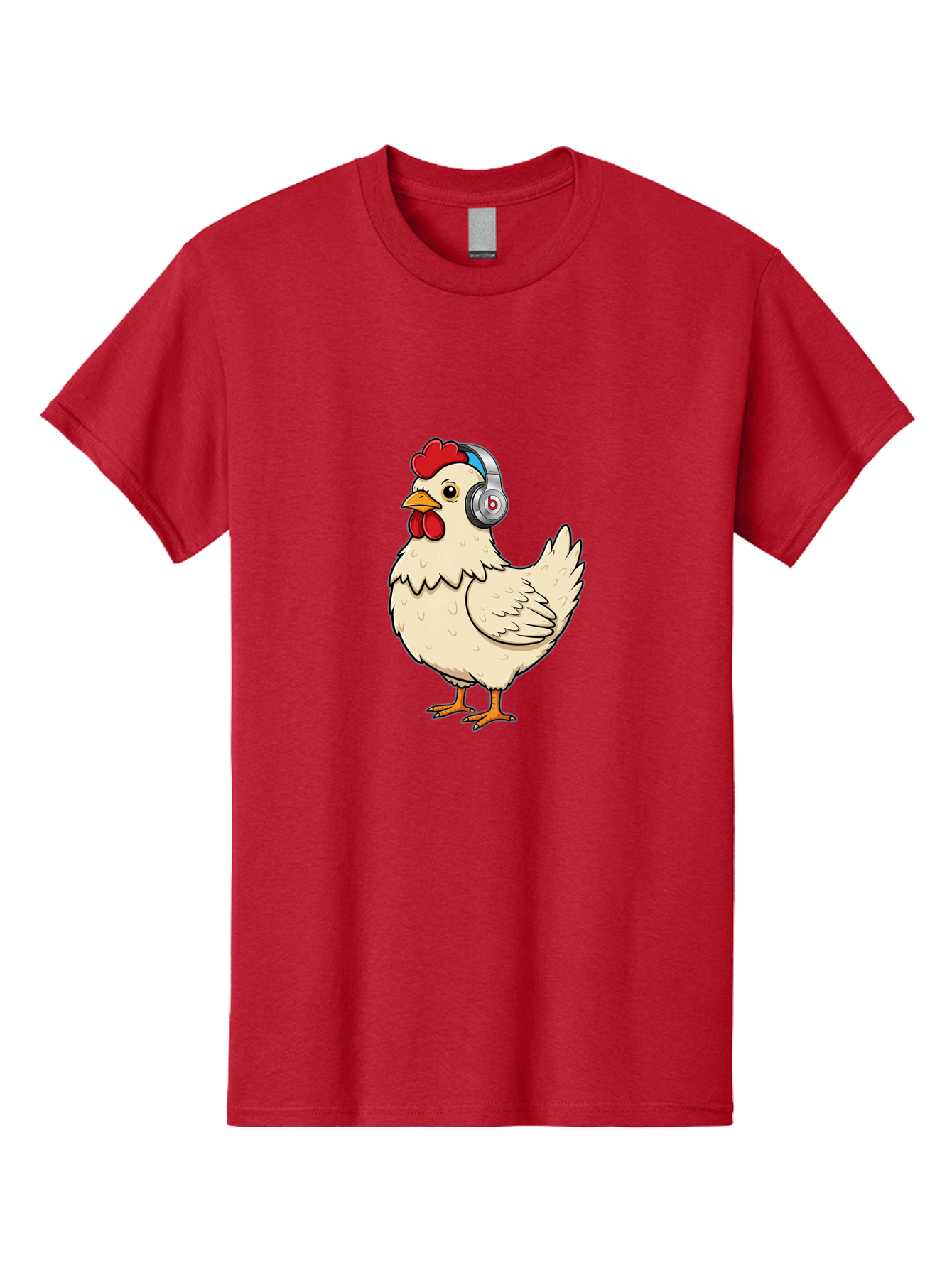 B-Headphones-Chicken Men'S Graphic Tee, 100% Cotton, Comfortable Casual Summer Wear, Machine Washable, Vintage Camera, Old Camera, Antique Camera, Black Camera, Classic Photography, Photography Equipment, Nostalgic Device, Film Camera, Baj990