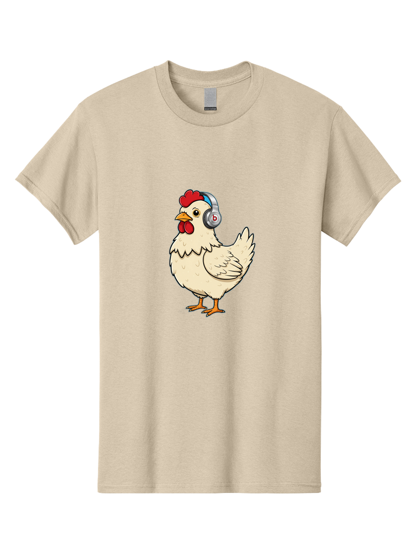 B-Headphones-Chicken Men'S Graphic Tee, 100% Cotton, Comfortable Casual Summer Wear, Machine Washable, Vintage Camera, Old Camera, Antique Camera, Black Camera, Classic Photography, Photography Equipment, Nostalgic Device, Film Camera, Baj990