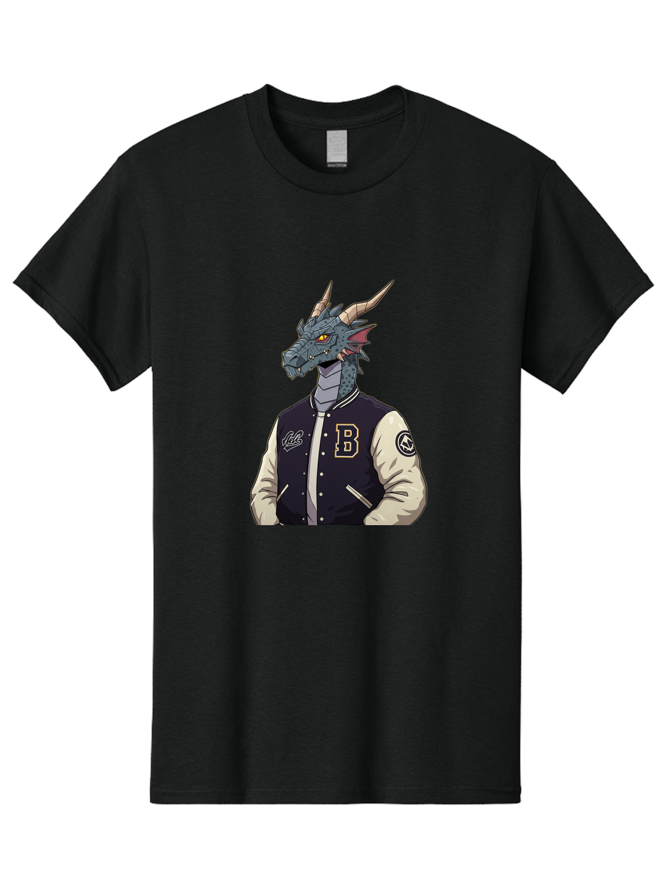 B-Letter-Jacket-Dragon Men'S Graphic Tee, 100% Cotton, Comfortable Casual Summer Wear, Machine Washable, Vintage Camera, Old Camera, Antique Camera, Black Camera, Classic Photography, Photography Equipment, Nostalgic Device, Film Camera, Baj992