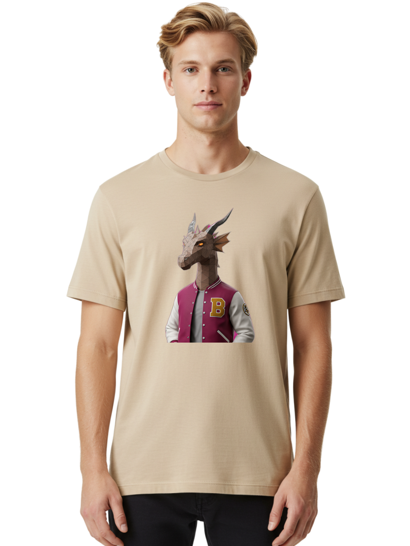 B-Letterman-Dragon-1 Men'S Graphic Tee, 100% Cotton, Comfortable Casual Summer Wear, Machine Washable, Vintage Camera, Old Camera, Antique Camera, Black Camera, Classic Photography, Photography Equipment, Nostalgic Device, Film Camera, Baj993