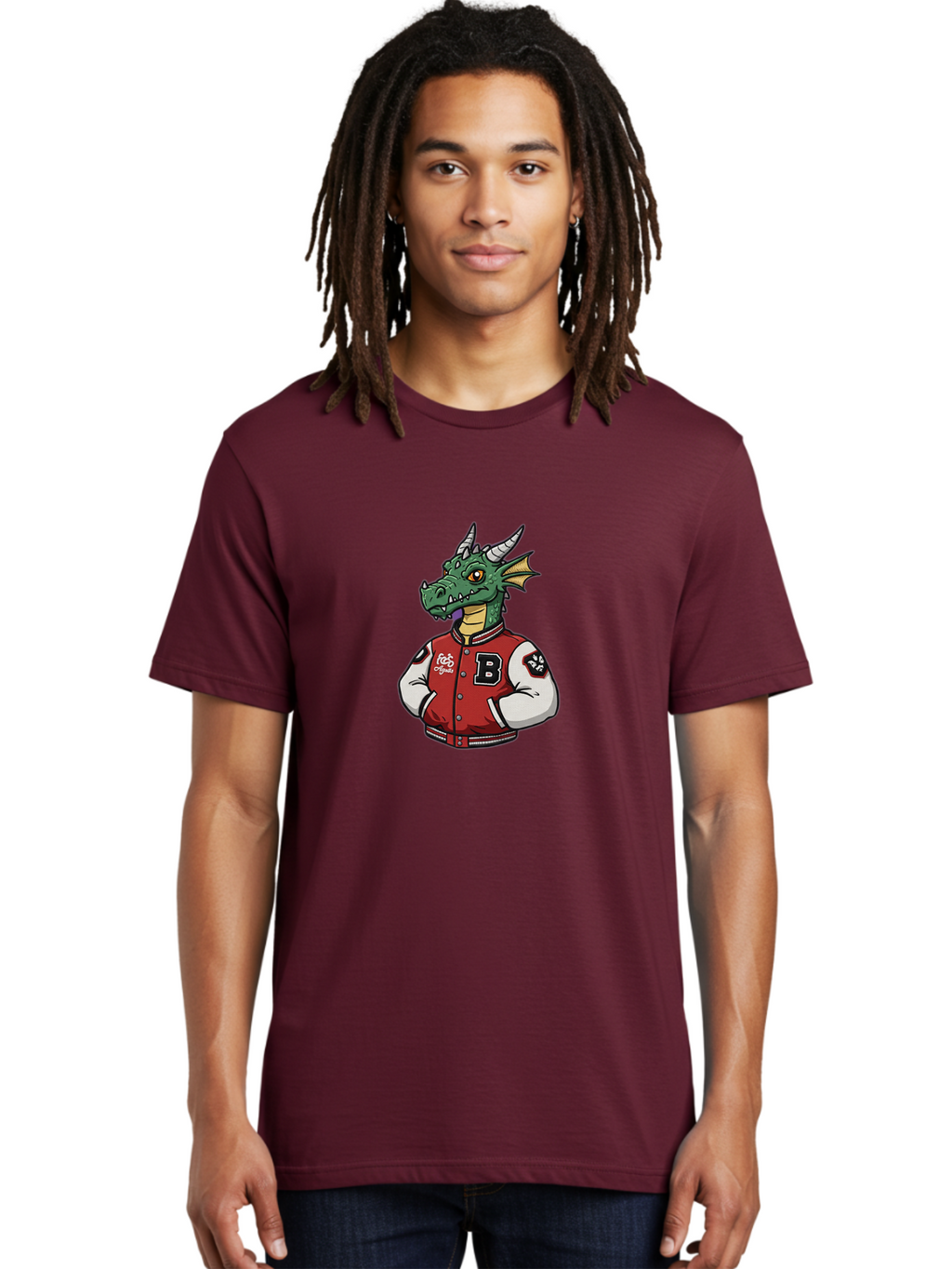 B-Letterman-Dragon Men'S Graphic Tee, 100% Cotton, Comfortable Casual Summer Wear, Machine Washable, Vintage Camera, Old Camera, Antique Camera, Black Camera, Classic Photography, Photography Equipment, Nostalgic Device, Film Camera, Baj994