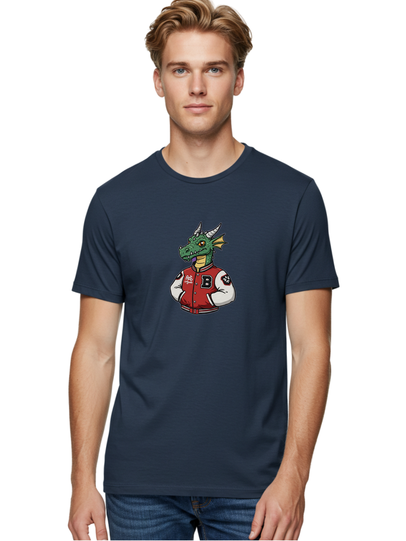 B-Letterman-Dragon Men'S Graphic Tee, 100% Cotton, Comfortable Casual Summer Wear, Machine Washable, Vintage Camera, Old Camera, Antique Camera, Black Camera, Classic Photography, Photography Equipment, Nostalgic Device, Film Camera, Baj994