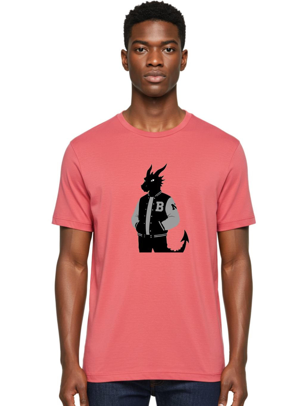 B-Lettermark-Dragon Men'S Graphic Tee, 100% Cotton, Comfortable Casual Summer Wear, Machine Washable, Vintage Camera, Old Camera, Antique Camera, Black Camera, Classic Photography, Photography Equipment, Nostalgic Device, Film Camera, Baj995