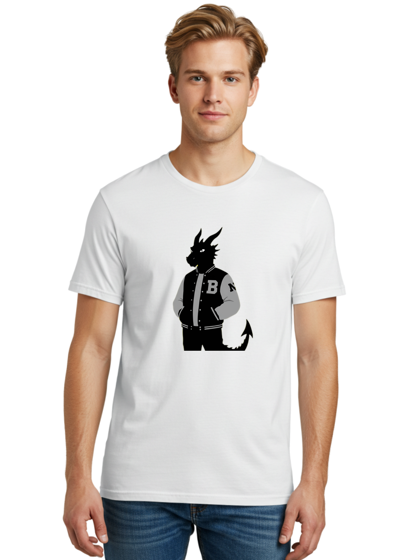 B-Lettermark-Dragon Men'S Graphic Tee, 100% Cotton, Comfortable Casual Summer Wear, Machine Washable, Vintage Camera, Old Camera, Antique Camera, Black Camera, Classic Photography, Photography Equipment, Nostalgic Device, Film Camera, Baj995
