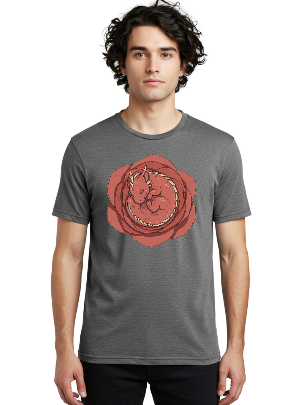 Baby-Dragon-In-Flower Men'S Graphic Tee, 100% Cotton, Comfortable Casual Summer Wear, Machine Washable, Vintage Camera, Old Camera, Antique Camera, Black Camera, Classic Photography, Photography Equipment, Nostalgic Device, Film Camera, Baj996