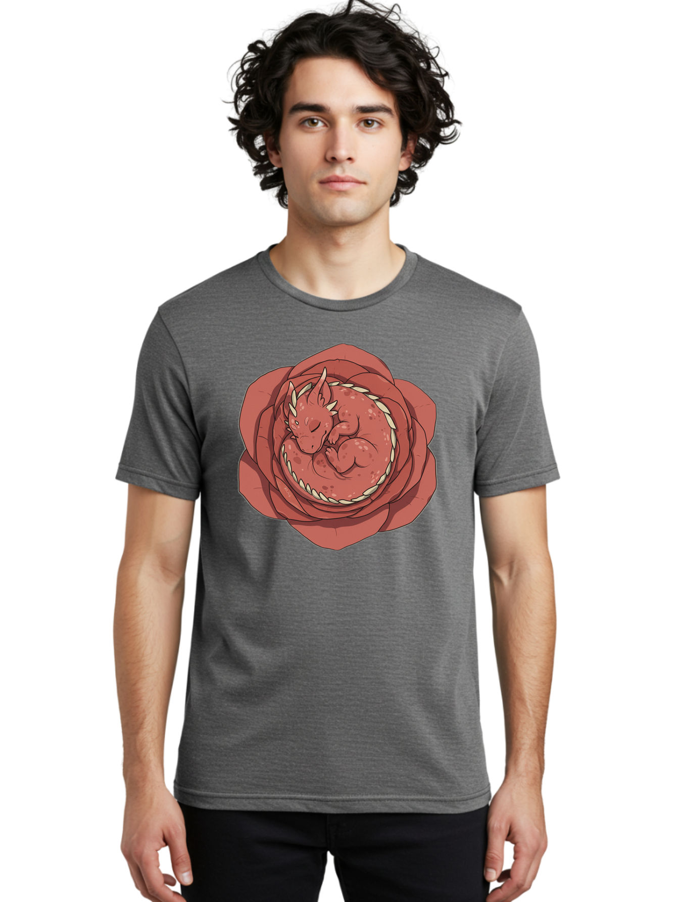 Baby-Dragon-In-Flower Men'S Graphic Tee, 100% Cotton, Comfortable Casual Summer Wear, Machine Washable, Vintage Camera, Old Camera, Antique Camera, Black Camera, Classic Photography, Photography Equipment, Nostalgic Device, Film Camera, Baj996
