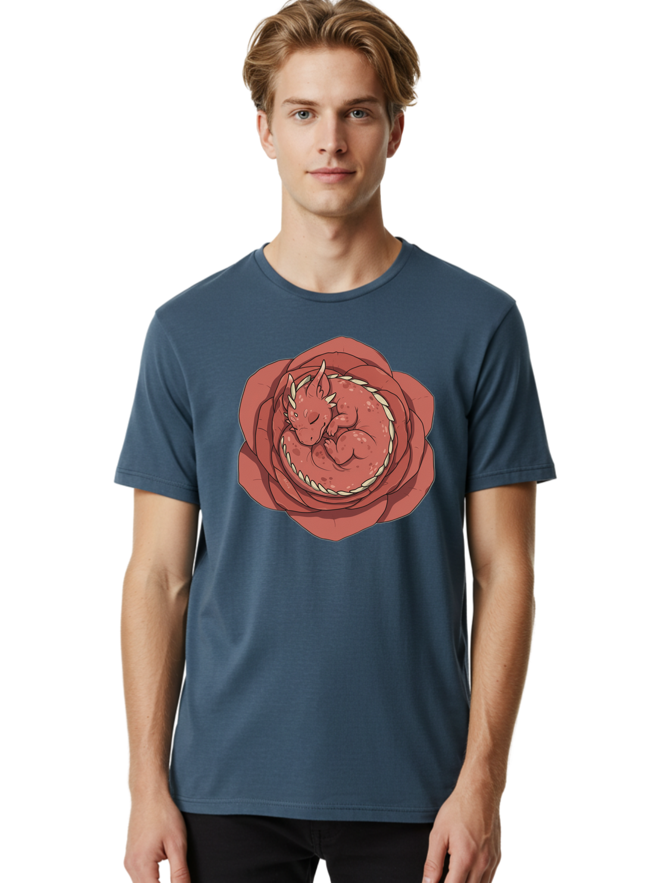 Baby-Dragon-In-Flower Men'S Graphic Tee, 100% Cotton, Comfortable Casual Summer Wear, Machine Washable, Vintage Camera, Old Camera, Antique Camera, Black Camera, Classic Photography, Photography Equipment, Nostalgic Device, Film Camera, Baj996