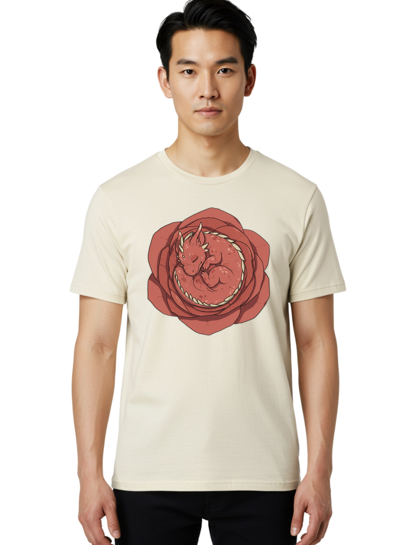 Baby-Dragon-In-Flower Men'S Graphic Tee, 100% Cotton, Comfortable Casual Summer Wear, Machine Washable, Vintage Camera, Old Camera, Antique Camera, Black Camera, Classic Photography, Photography Equipment, Nostalgic Device, Film Camera, Baj996