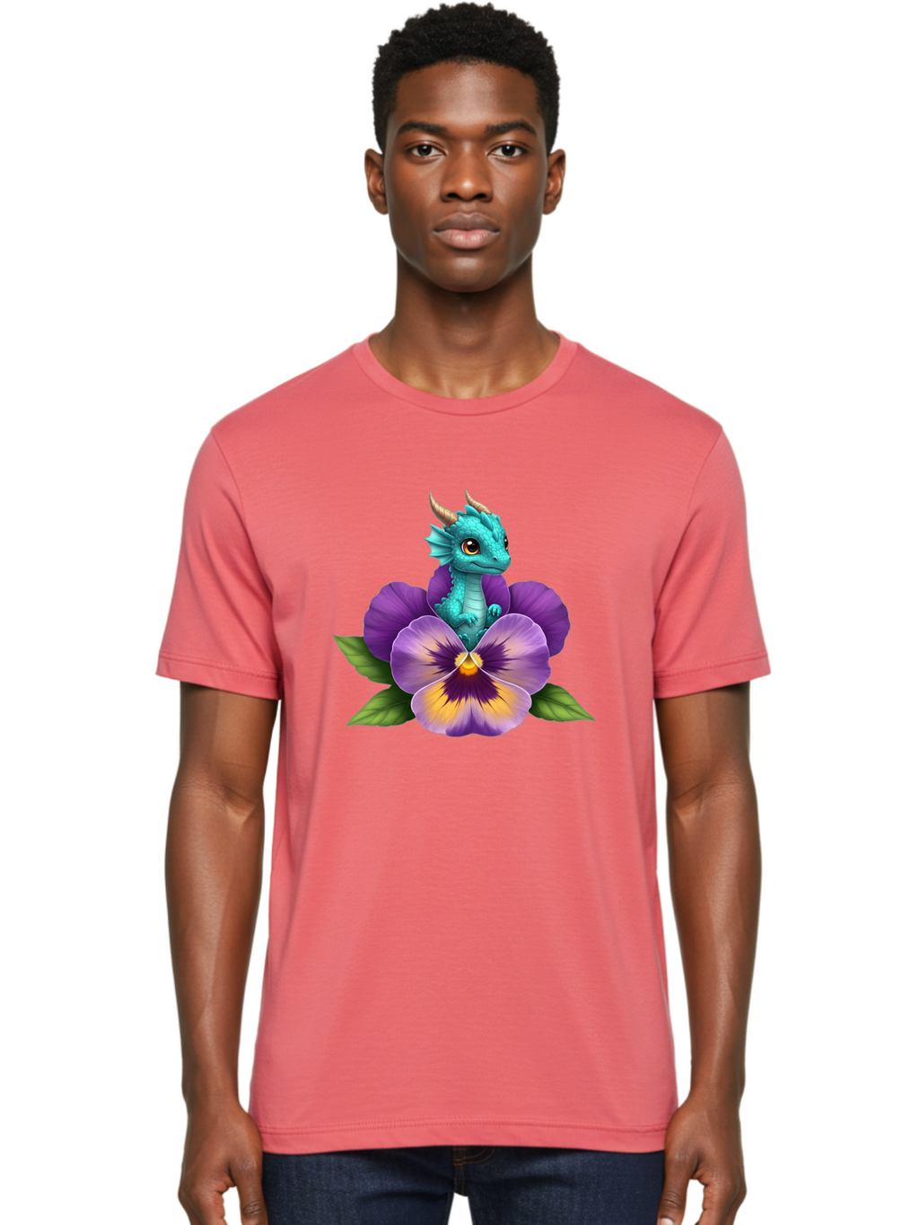 Baby-Dragon-On-Purple-Flower Men'S Graphic Tee, 100% Cotton, Comfortable Casual Summer Wear, Machine Washable, Vintage Camera, Old Camera, Antique Camera, Black Camera, Classic Photography, Photography Equipment, Nostalgic Device, Film Camera, Baj999