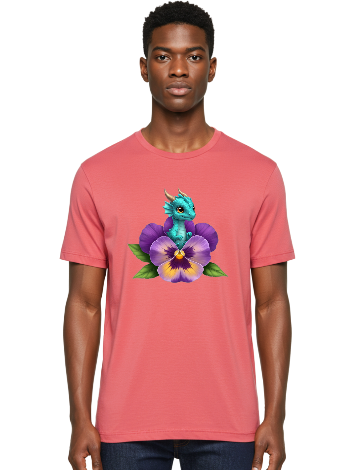 Baby-Dragon-On-Purple-Flower Men'S Graphic Tee, 100% Cotton, Comfortable Casual Summer Wear, Machine Washable, Vintage Camera, Old Camera, Antique Camera, Black Camera, Classic Photography, Photography Equipment, Nostalgic Device, Film Camera, Baj999