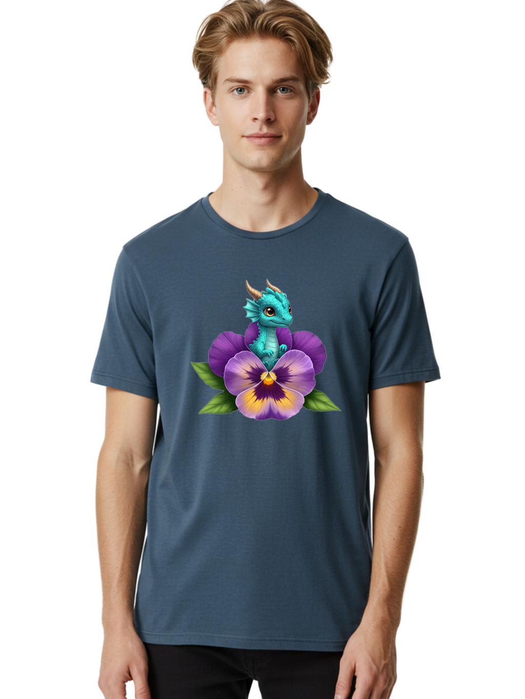 Baby-Dragon-On-Purple-Flower Men'S Graphic Tee, 100% Cotton, Comfortable Casual Summer Wear, Machine Washable, Vintage Camera, Old Camera, Antique Camera, Black Camera, Classic Photography, Photography Equipment, Nostalgic Device, Film Camera, Baj999