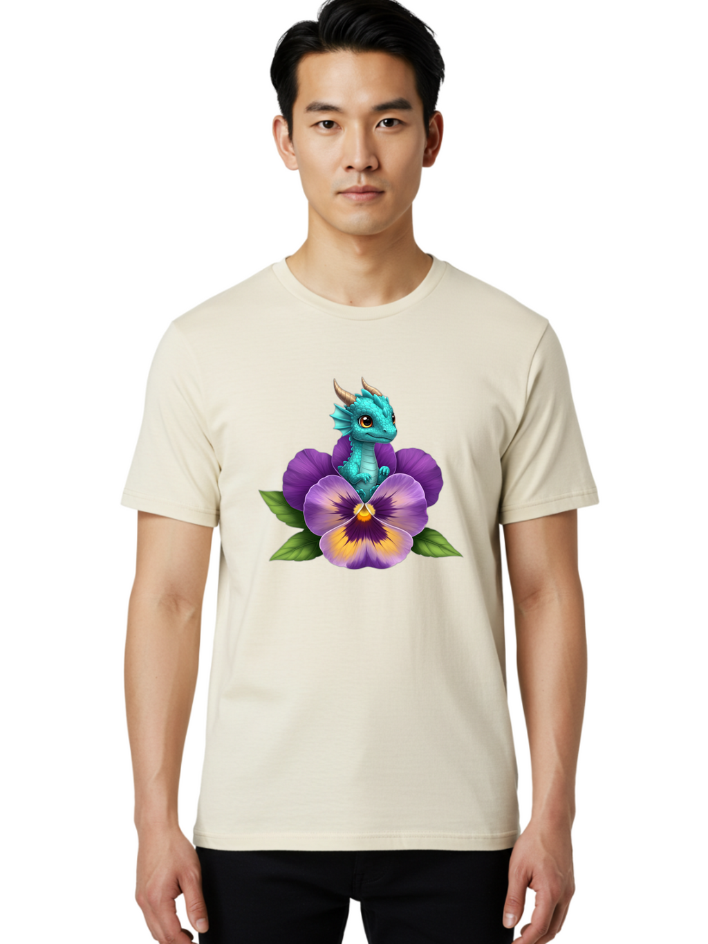 Baby-Dragon-On-Purple-Flower Men'S Graphic Tee, 100% Cotton, Comfortable Casual Summer Wear, Machine Washable, Vintage Camera, Old Camera, Antique Camera, Black Camera, Classic Photography, Photography Equipment, Nostalgic Device, Film Camera, Baj999