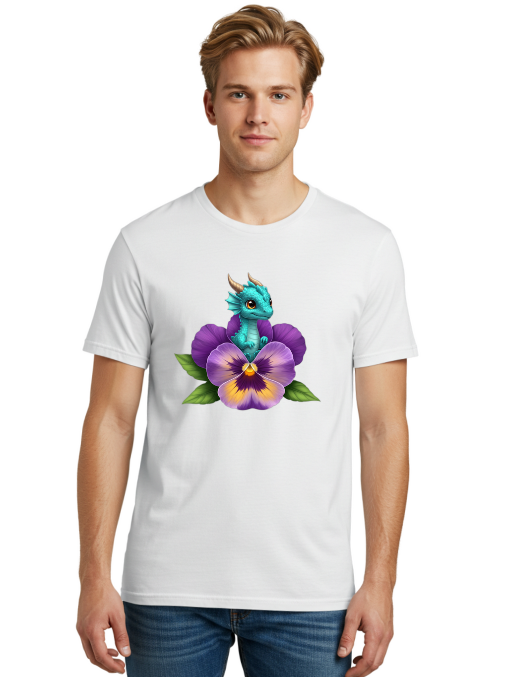 Baby-Dragon-On-Purple-Flower Men'S Graphic Tee, 100% Cotton, Comfortable Casual Summer Wear, Machine Washable, Vintage Camera, Old Camera, Antique Camera, Black Camera, Classic Photography, Photography Equipment, Nostalgic Device, Film Camera, Baj999