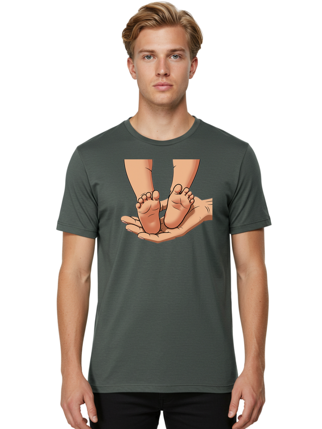 Baby-Feet-2 Men'S Graphic Tee, 100% Cotton, Comfortable Casual Summer Wear, Machine Washable, Vintage Camera, Old Camera, Antique Camera, Black Camera, Classic Photography, Photography Equipment, Nostalgic Device, Film Camera, Camera Art Bak002