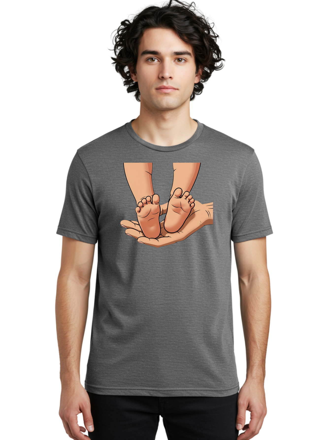 Baby-Feet-2 Men'S Graphic Tee, 100% Cotton, Comfortable Casual Summer Wear, Machine Washable, Vintage Camera, Old Camera, Antique Camera, Black Camera, Classic Photography, Photography Equipment, Nostalgic Device, Film Camera, Camera Art Bak002