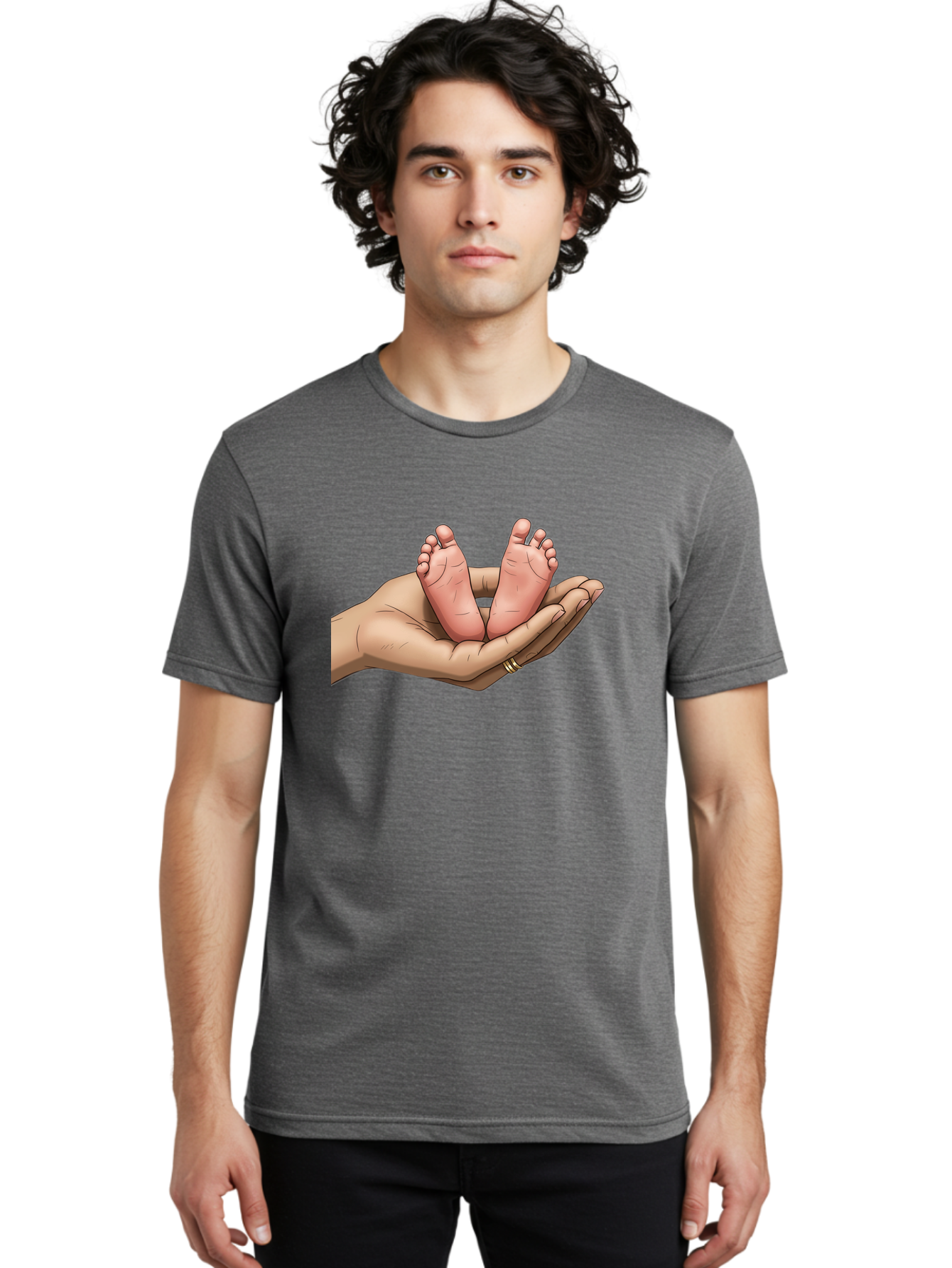 Baby-Feet-4 Men'S Graphic Tee, 100% Cotton, Comfortable Casual Summer Wear, Machine Washable, Vintage Camera, Old Camera, Antique Camera, Black Camera, Classic Photography, Photography Equipment, Nostalgic Device, Film Camera, Camera Art Bak004