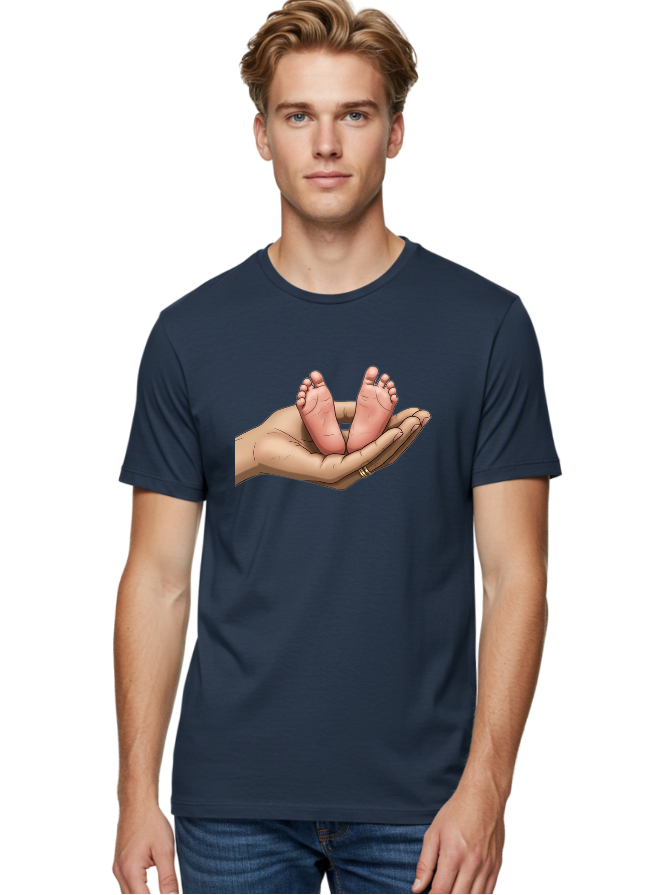 Baby-Feet-4 Men'S Graphic Tee, 100% Cotton, Comfortable Casual Summer Wear, Machine Washable, Vintage Camera, Old Camera, Antique Camera, Black Camera, Classic Photography, Photography Equipment, Nostalgic Device, Film Camera, Camera Art Bak004