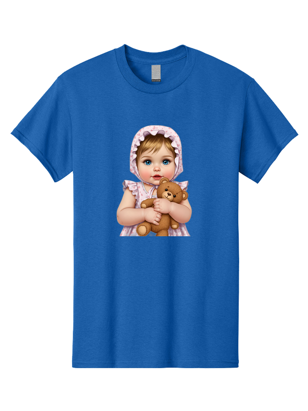 Baby-Girl-Hugging-Teddy Men'S Graphic Tee, 100% Cotton, Comfortable Casual Summer Wear, Machine Washable, Vintage Camera, Old Camera, Antique Camera, Black Camera, Classic Photography, Photography Equipment, Nostalgic Device, Film Camera, Bak007