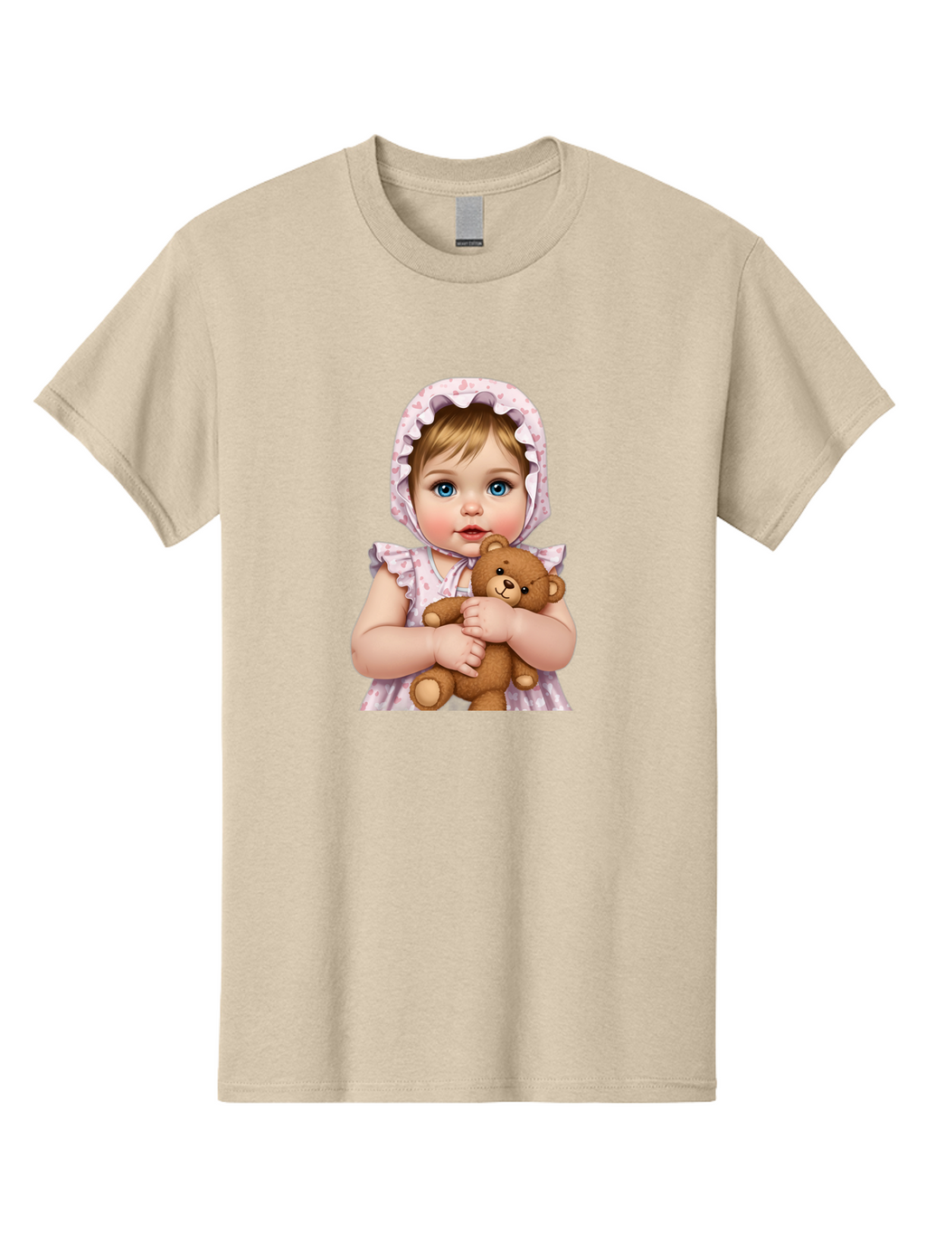 Baby-Girl-Hugging-Teddy Men'S Graphic Tee, 100% Cotton, Comfortable Casual Summer Wear, Machine Washable, Vintage Camera, Old Camera, Antique Camera, Black Camera, Classic Photography, Photography Equipment, Nostalgic Device, Film Camera, Bak007