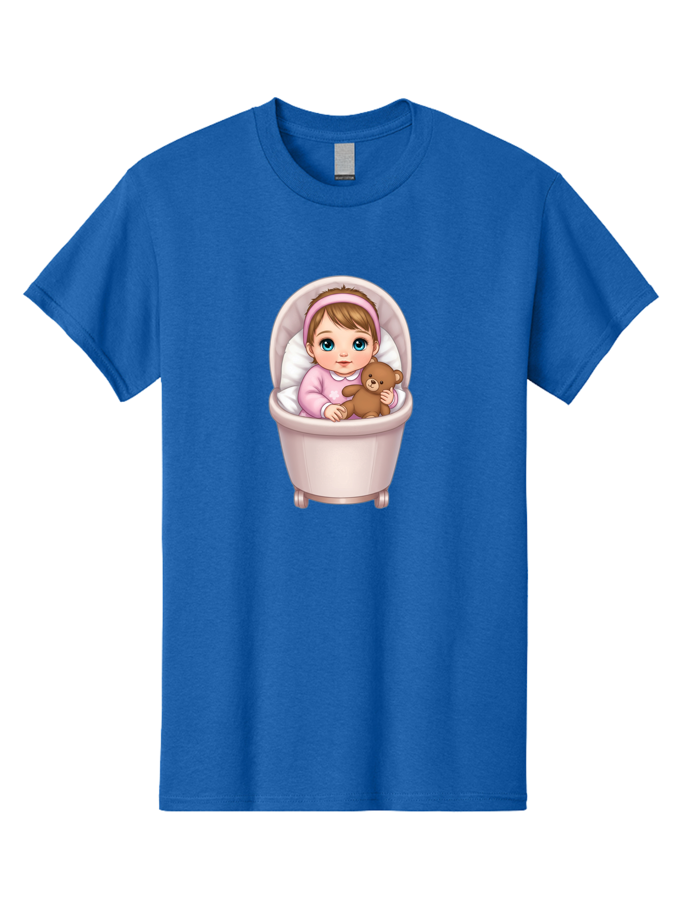 Baby-Girl-With-Teddy-2 Men'S Graphic Tee, 100% Cotton, Comfortable Casual Summer Wear, Machine Washable, Vintage Camera, Old Camera, Antique Camera, Black Camera, Classic Photography, Photography Equipment, Nostalgic Device, Film Camera, Bak009