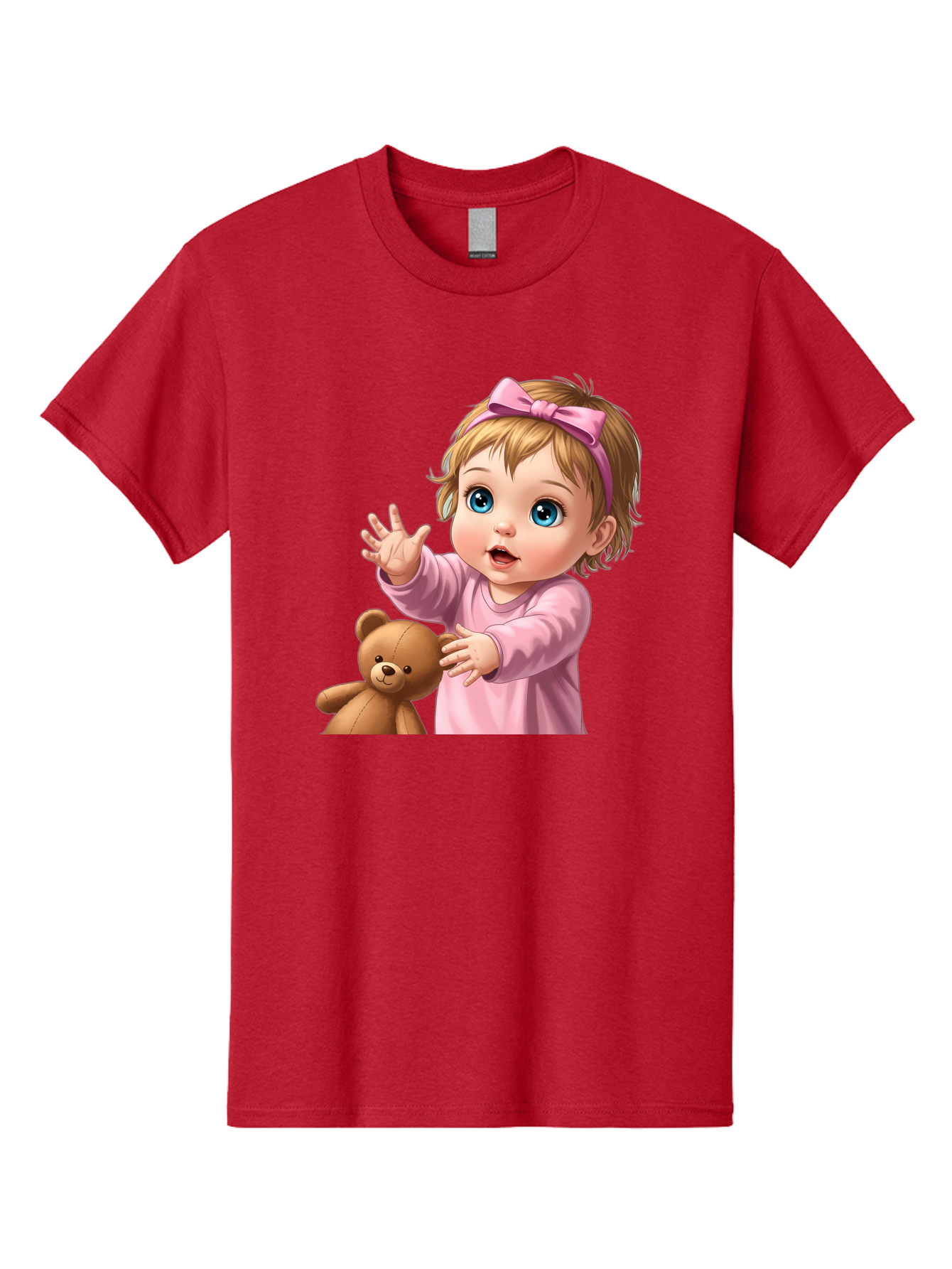 Baby-Girl-With-Teddy-3 Men'S Graphic Tee, 100% Cotton, Comfortable Casual Summer Wear, Machine Washable, Vintage Camera, Old Camera, Antique Camera, Black Camera, Classic Photography, Photography Equipment, Nostalgic Device, Film Camera, Bak010