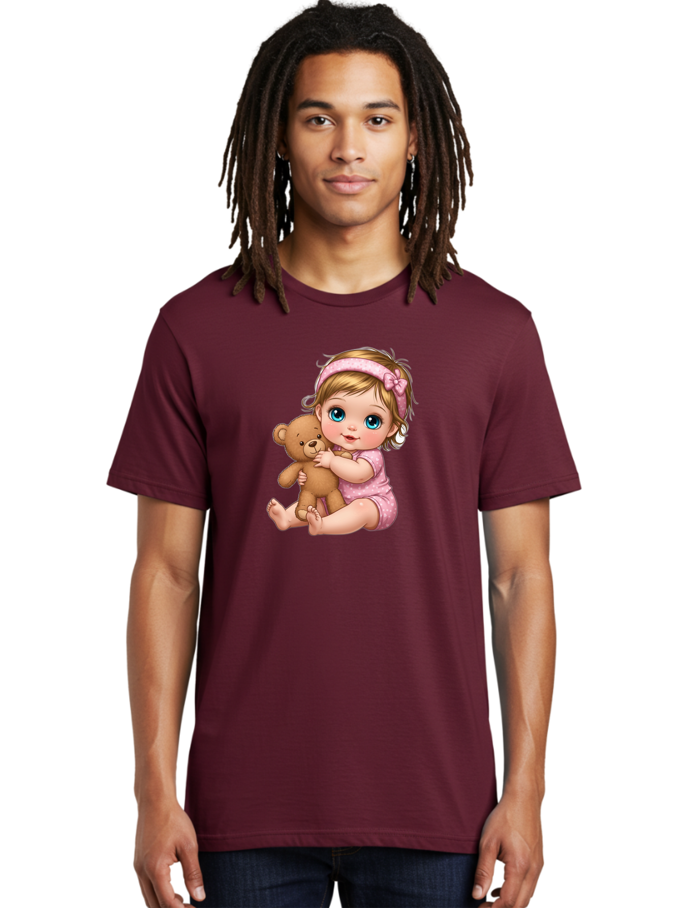 Baby-Girl-With-Teddy-Bear Men'S Graphic Tee, 100% Cotton, Comfortable Casual Summer Wear, Machine Washable, Vintage Camera, Old Camera, Antique Camera, Black Camera, Classic Photography, Photography Equipment, Nostalgic Device, Film Camera, Bak013