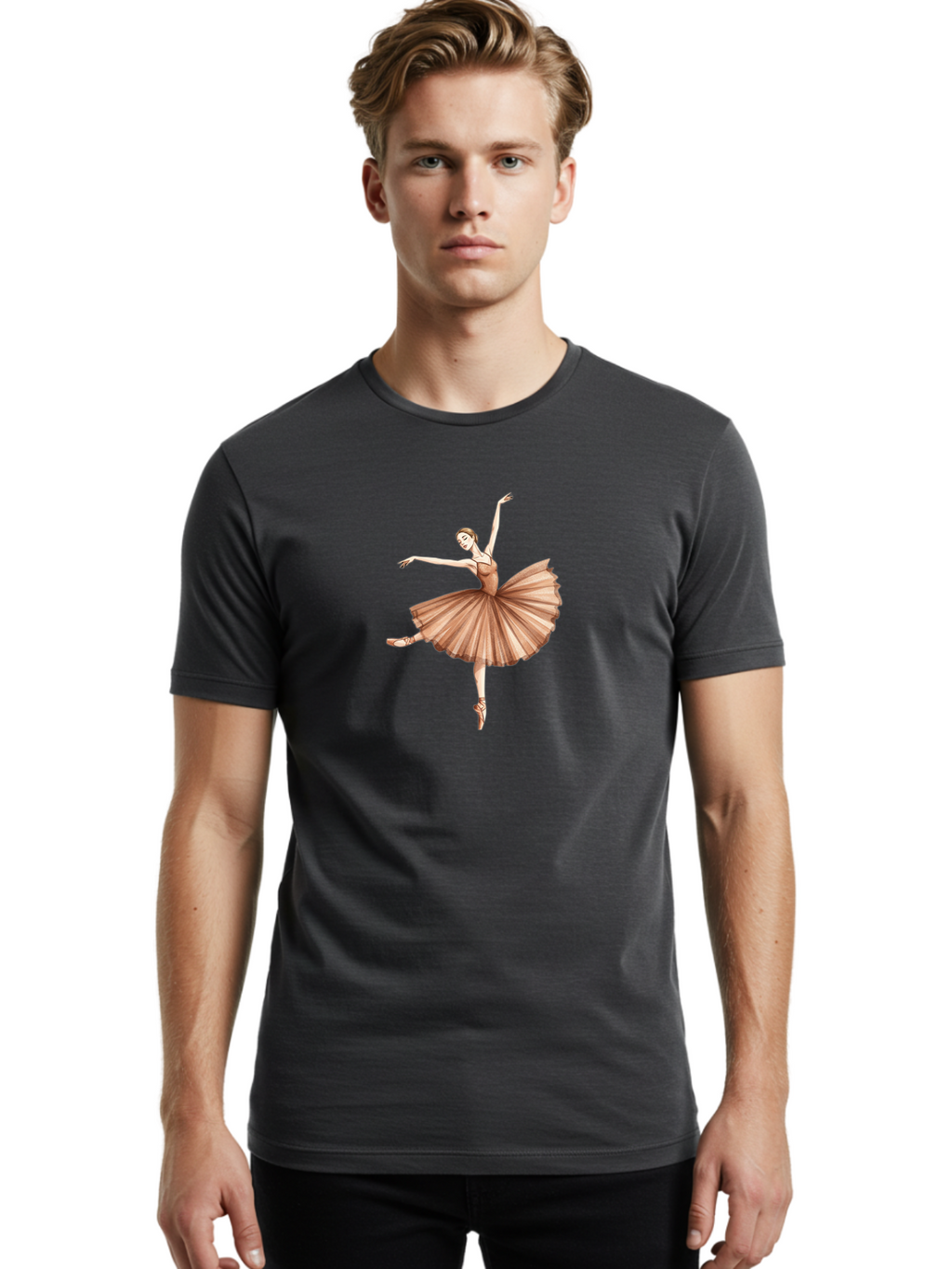 Ballerina-4 Men'S Graphic Tee, 100% Cotton, Comfortable Casual Summer Wear, Machine Washable, Vintage Camera, Old Camera, Antique Camera, Black Camera, Classic Photography, Photography Equipment, Nostalgic Device, Film Camera, Camera Art Bak019