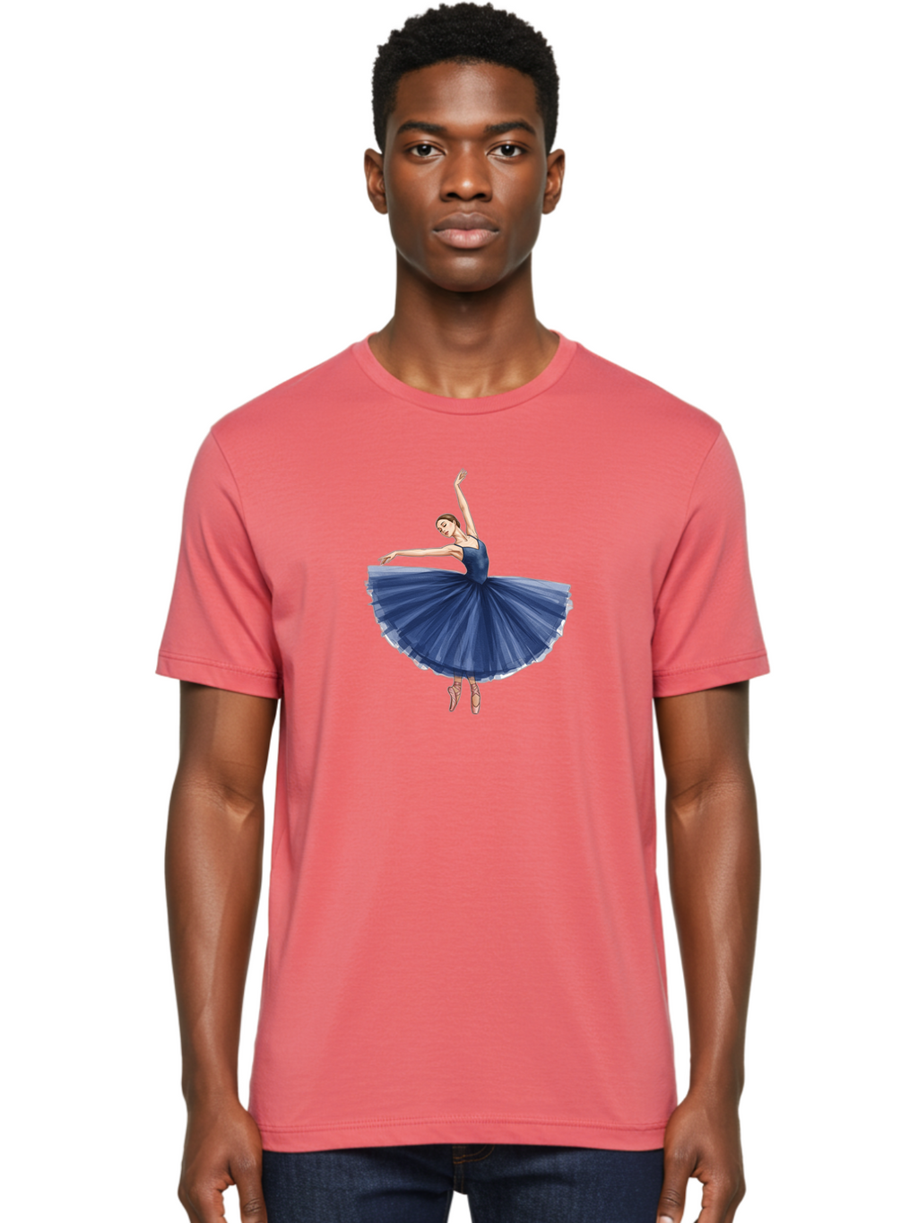 Ballerina-In-Blue-Tutu Men'S Graphic Tee, 100% Cotton, Comfortable Casual Summer Wear, Machine Washable, Vintage Camera, Old Camera, Antique Camera, Black Camera, Classic Photography, Photography Equipment, Nostalgic Device, Film Camera, Bak020