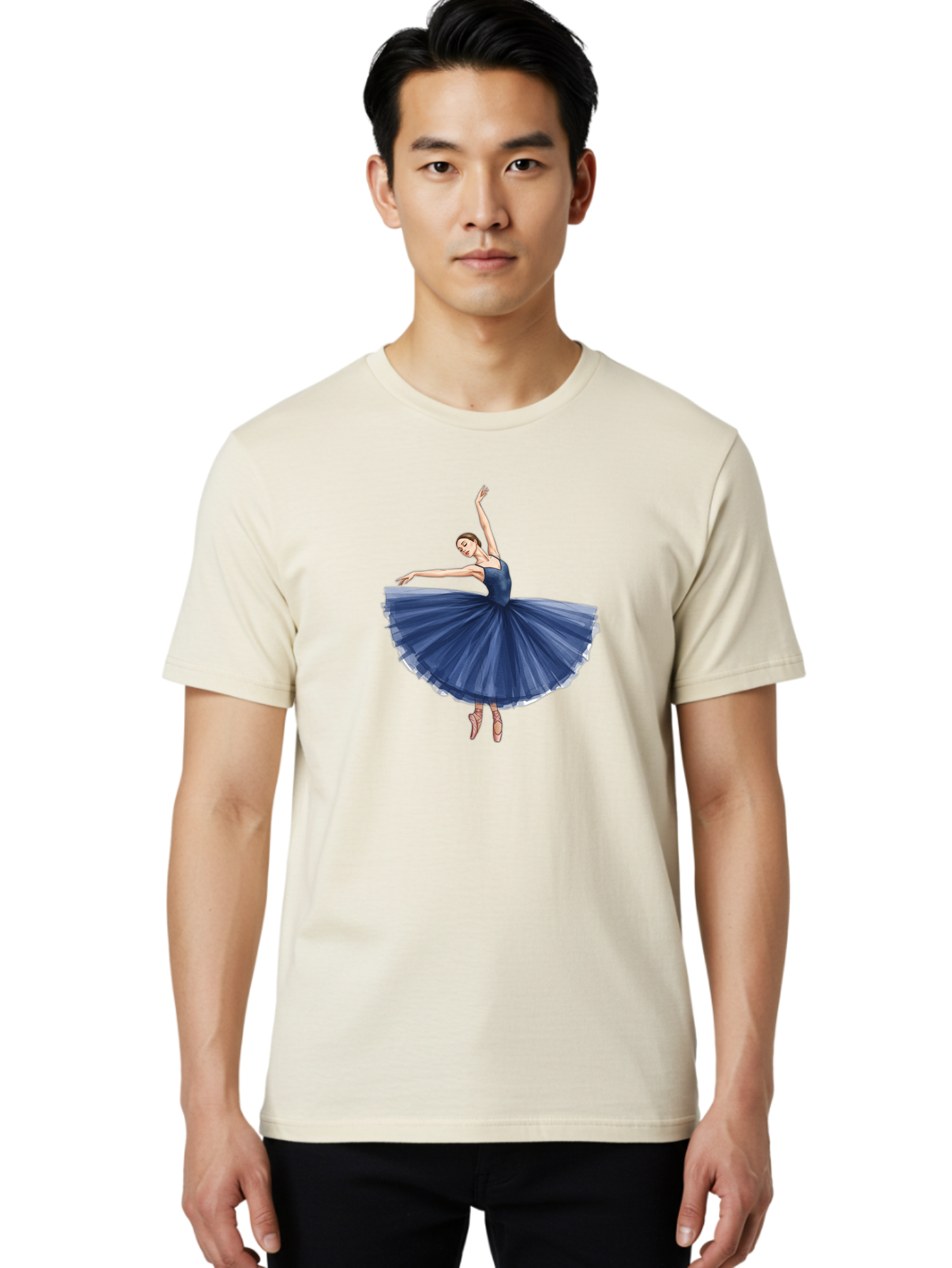 Ballerina-In-Blue-Tutu Men'S Graphic Tee, 100% Cotton, Comfortable Casual Summer Wear, Machine Washable, Vintage Camera, Old Camera, Antique Camera, Black Camera, Classic Photography, Photography Equipment, Nostalgic Device, Film Camera, Bak020