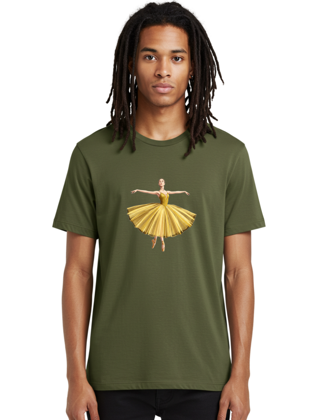 Ballerina-In-Gold-Tutu Men'S Graphic Tee, 100% Cotton, Comfortable Casual Summer Wear, Machine Washable, Vintage Camera, Old Camera, Antique Camera, Black Camera, Classic Photography, Photography Equipment, Nostalgic Device, Film Camera, Bak021