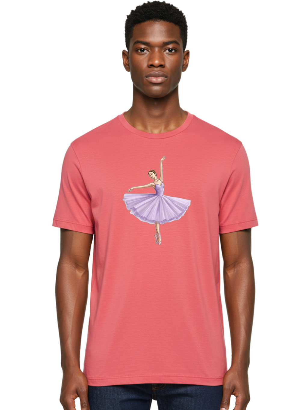 Ballerina-In-Lavender-Tutu Men'S Graphic Tee, 100% Cotton, Comfortable Casual Summer Wear, Machine Washable, Vintage Camera, Old Camera, Antique Camera, Black Camera, Classic Photography, Photography Equipment, Nostalgic Device, Film Camera, Bak022