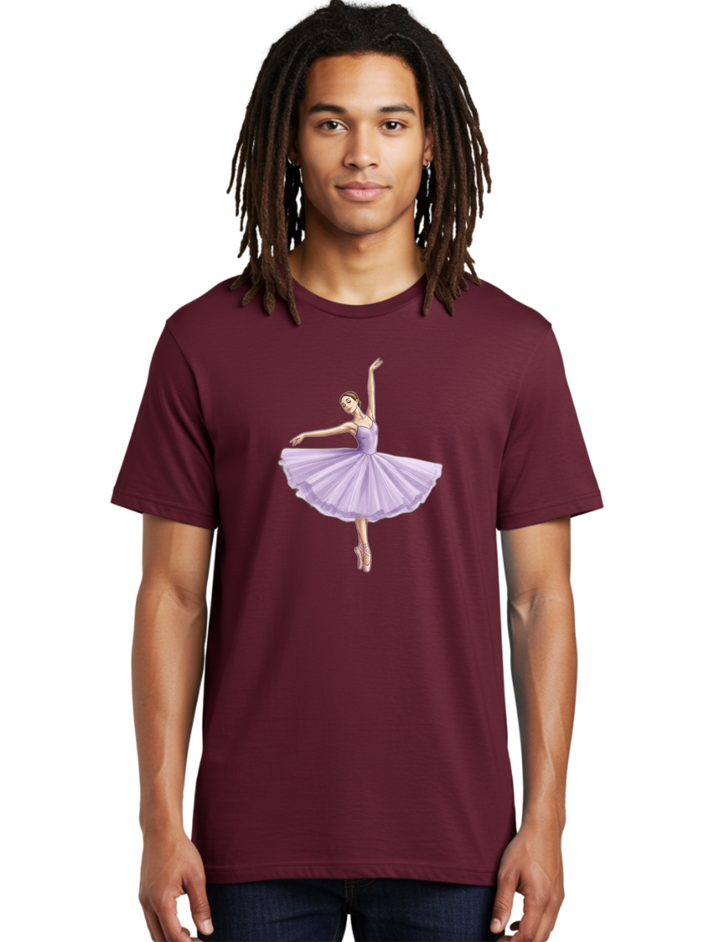 Ballerina-In-Lavender-Tutu Men'S Graphic Tee, 100% Cotton, Comfortable Casual Summer Wear, Machine Washable, Vintage Camera, Old Camera, Antique Camera, Black Camera, Classic Photography, Photography Equipment, Nostalgic Device, Film Camera, Bak022