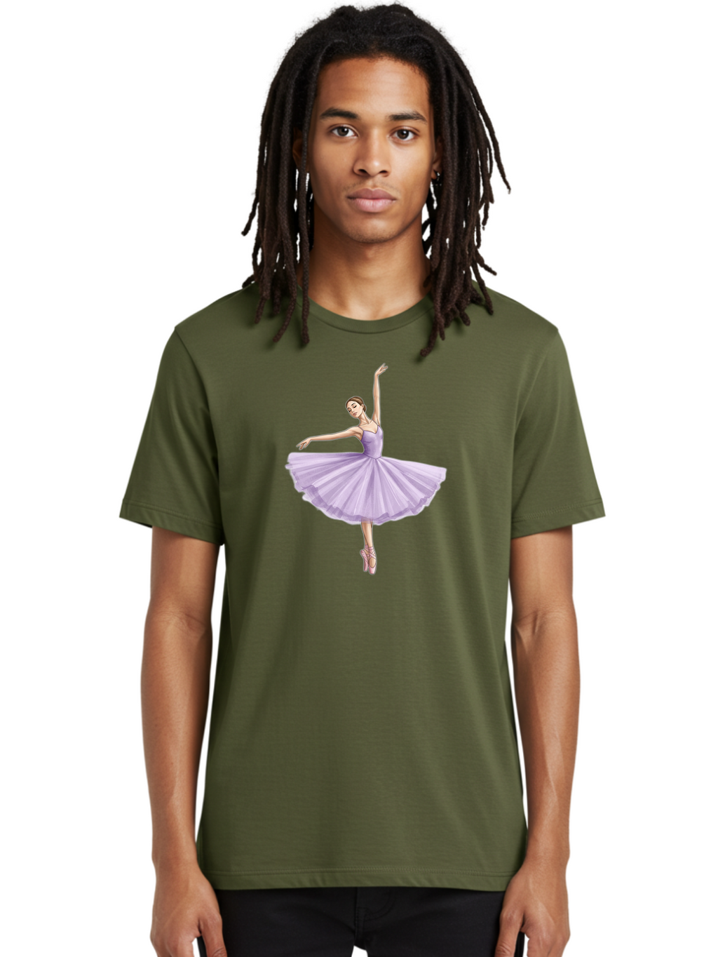 Ballerina-In-Lavender-Tutu Men'S Graphic Tee, 100% Cotton, Comfortable Casual Summer Wear, Machine Washable, Vintage Camera, Old Camera, Antique Camera, Black Camera, Classic Photography, Photography Equipment, Nostalgic Device, Film Camera, Bak022