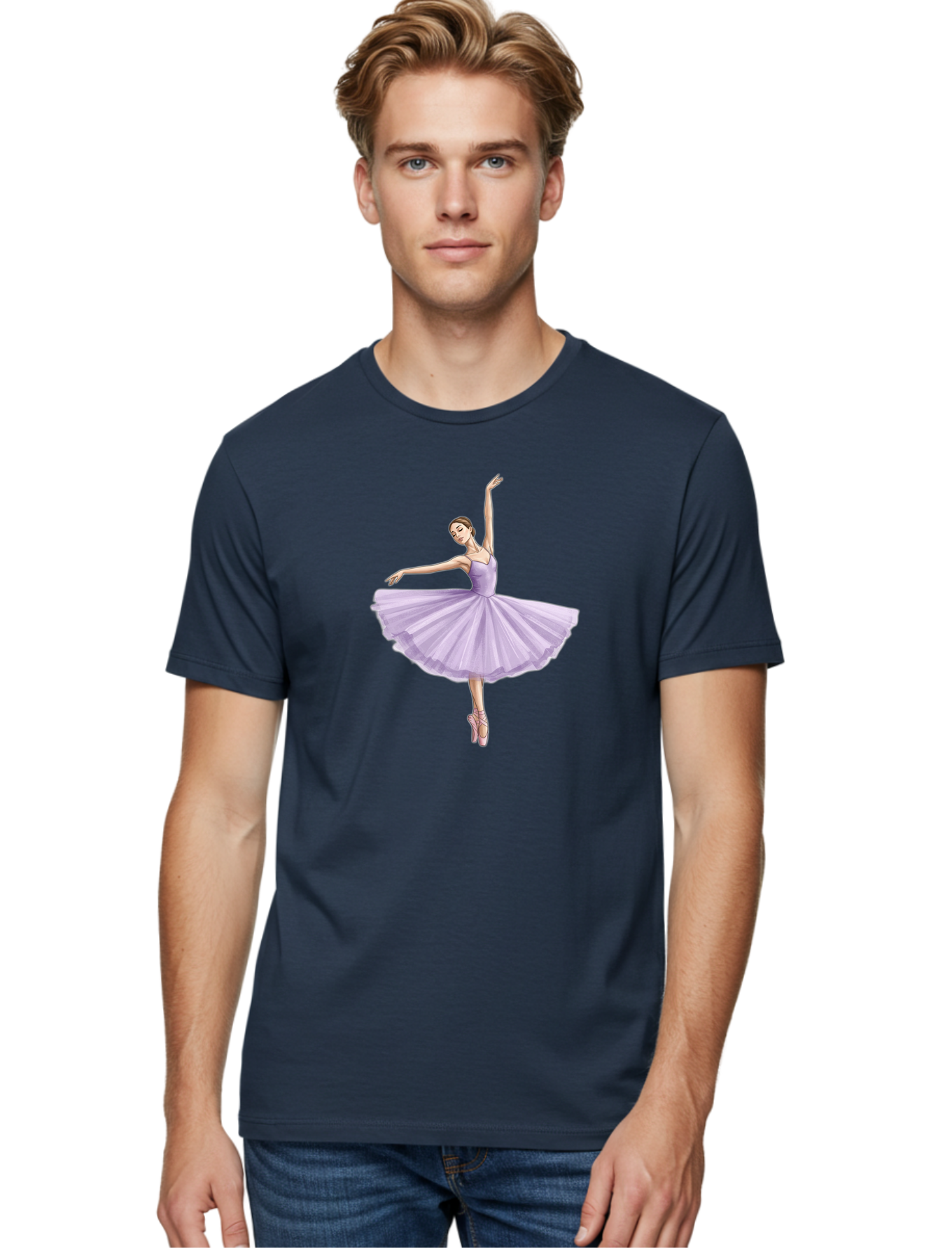 Ballerina-In-Lavender-Tutu Men'S Graphic Tee, 100% Cotton, Comfortable Casual Summer Wear, Machine Washable, Vintage Camera, Old Camera, Antique Camera, Black Camera, Classic Photography, Photography Equipment, Nostalgic Device, Film Camera, Bak022