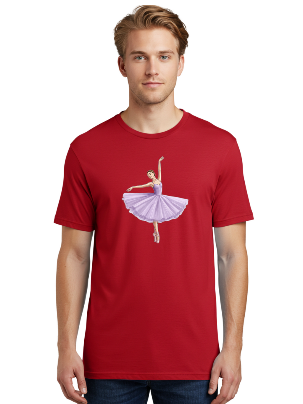 Ballerina-In-Lavender-Tutu Men'S Graphic Tee, 100% Cotton, Comfortable Casual Summer Wear, Machine Washable, Vintage Camera, Old Camera, Antique Camera, Black Camera, Classic Photography, Photography Equipment, Nostalgic Device, Film Camera, Bak022