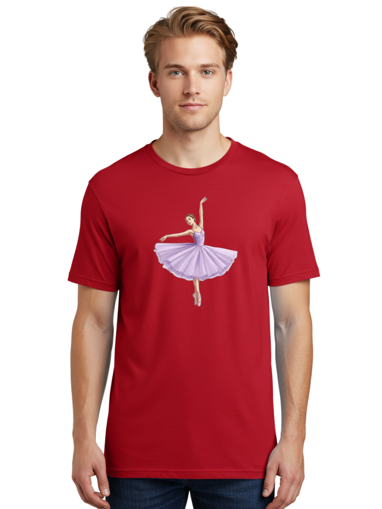 Ballerina-In-Lavender-Tutu Men'S Graphic Tee, 100% Cotton, Comfortable Casual Summer Wear, Machine Washable, Vintage Camera, Old Camera, Antique Camera, Black Camera, Classic Photography, Photography Equipment, Nostalgic Device, Film Camera, Bak022