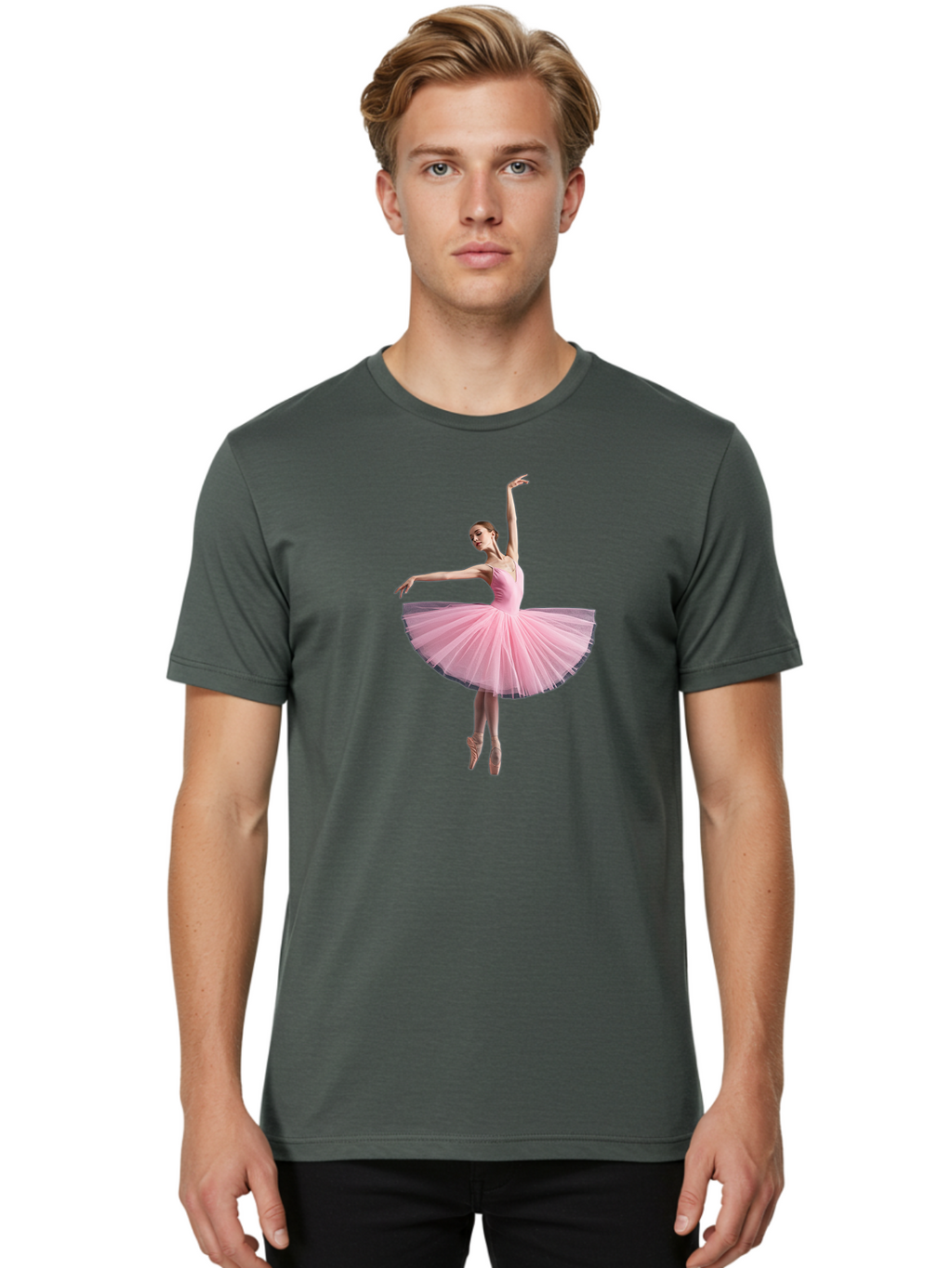 Ballerina-In-Pink-Tutu Men'S Graphic Tee, 100% Cotton, Comfortable Casual Summer Wear, Machine Washable, Vintage Camera, Old Camera, Antique Camera, Black Camera, Classic Photography, Photography Equipment, Nostalgic Device, Film Camera, Bak023