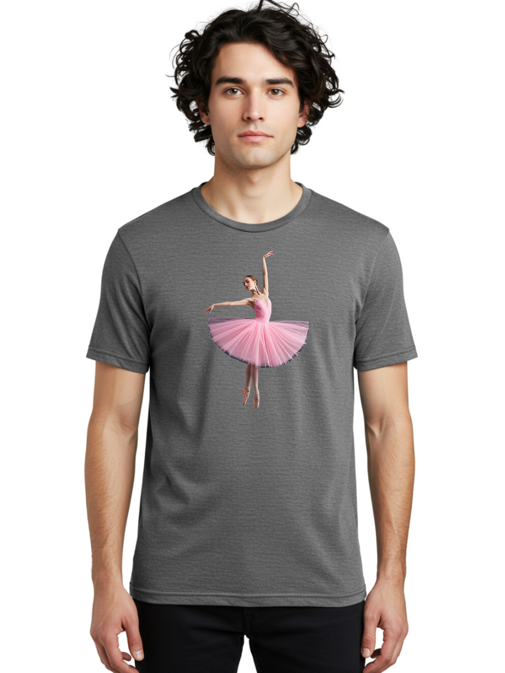 Ballerina-In-Pink-Tutu Men'S Graphic Tee, 100% Cotton, Comfortable Casual Summer Wear, Machine Washable, Vintage Camera, Old Camera, Antique Camera, Black Camera, Classic Photography, Photography Equipment, Nostalgic Device, Film Camera, Bak023