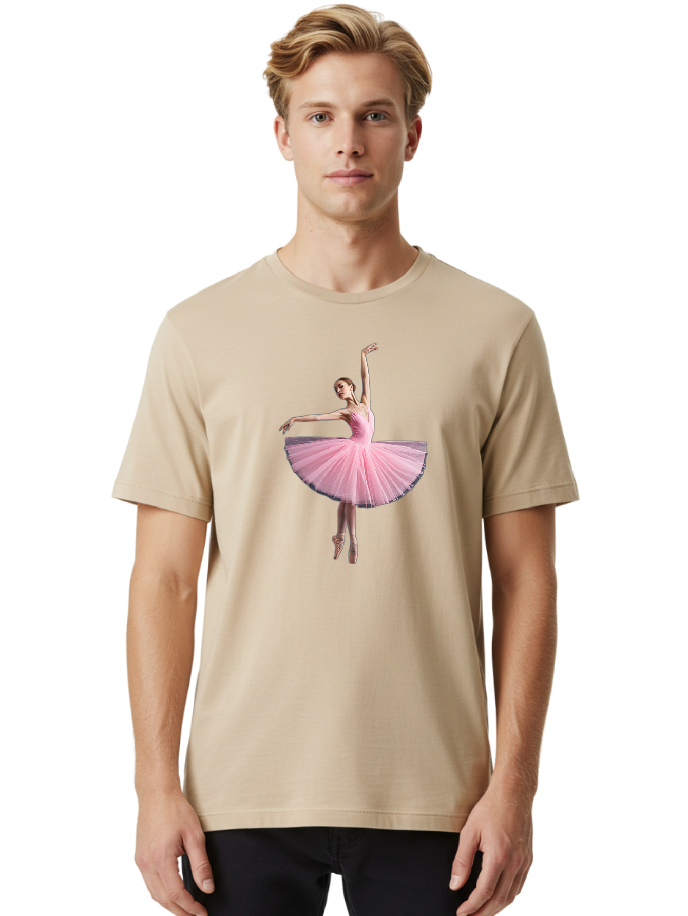 Ballerina-In-Pink-Tutu Men'S Graphic Tee, 100% Cotton, Comfortable Casual Summer Wear, Machine Washable, Vintage Camera, Old Camera, Antique Camera, Black Camera, Classic Photography, Photography Equipment, Nostalgic Device, Film Camera, Bak023