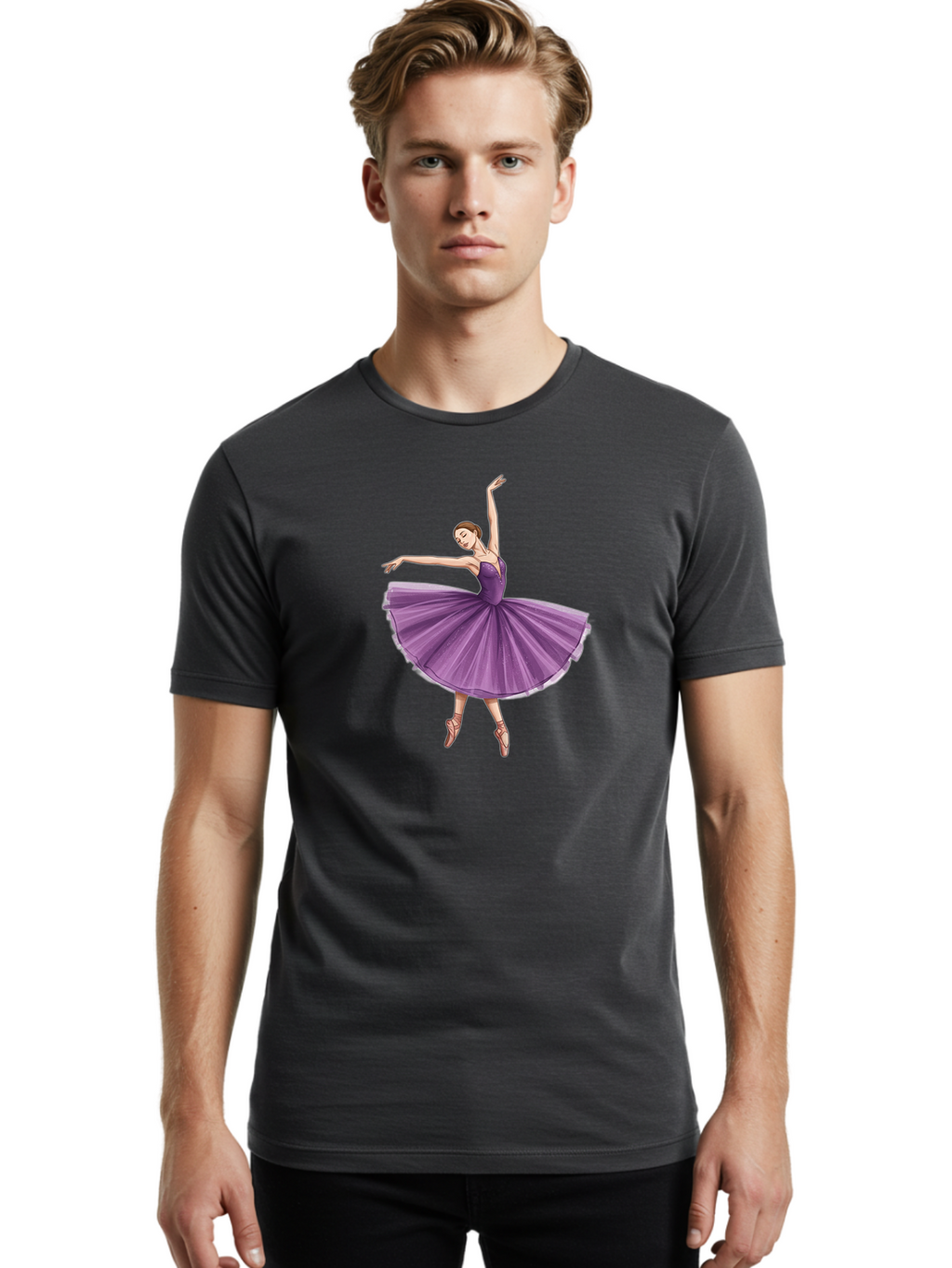 Ballet-Dancer-1 Men'S Graphic Tee, 100% Cotton, Comfortable Casual Summer Wear, Machine Washable, Vintage Camera, Old Camera, Antique Camera, Black Camera, Classic Photography, Photography Equipment, Nostalgic Device, Film Camera, Camera Art Bak026