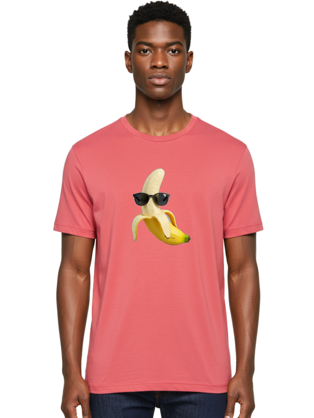 Banana-Man-Wearing-Sunglasses Men'S Graphic Tee, 100% Cotton, Comfortable Casual Summer Wear, Machine Washable, Vintage Camera, Old Camera, Antique Camera, Black Camera, Classic Photography, Photography Equipment, Nostalgic Device, Bak028
