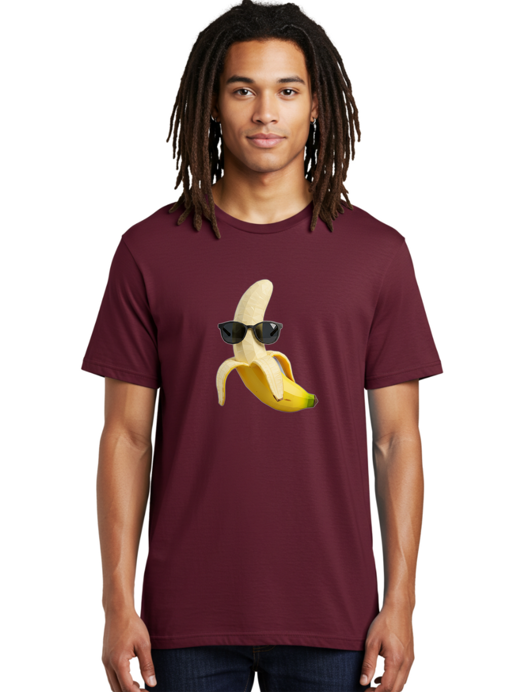 Banana-Man-Wearing-Sunglasses Men'S Graphic Tee, 100% Cotton, Comfortable Casual Summer Wear, Machine Washable, Vintage Camera, Old Camera, Antique Camera, Black Camera, Classic Photography, Photography Equipment, Nostalgic Device, Bak028