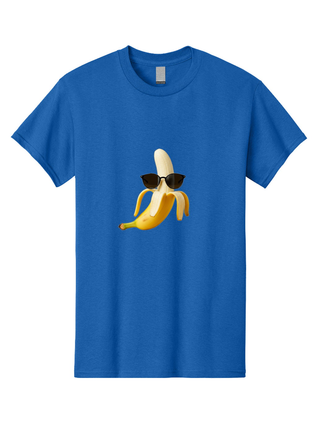 Banana-Sunglasses Men'S Graphic Tee, 100% Cotton, Comfortable Casual Summer Wear, Machine Washable, Vintage Camera, Old Camera, Antique Camera, Black Camera, Classic Photography, Photography Equipment, Nostalgic Device, Film Camera, Camera Art Bak029