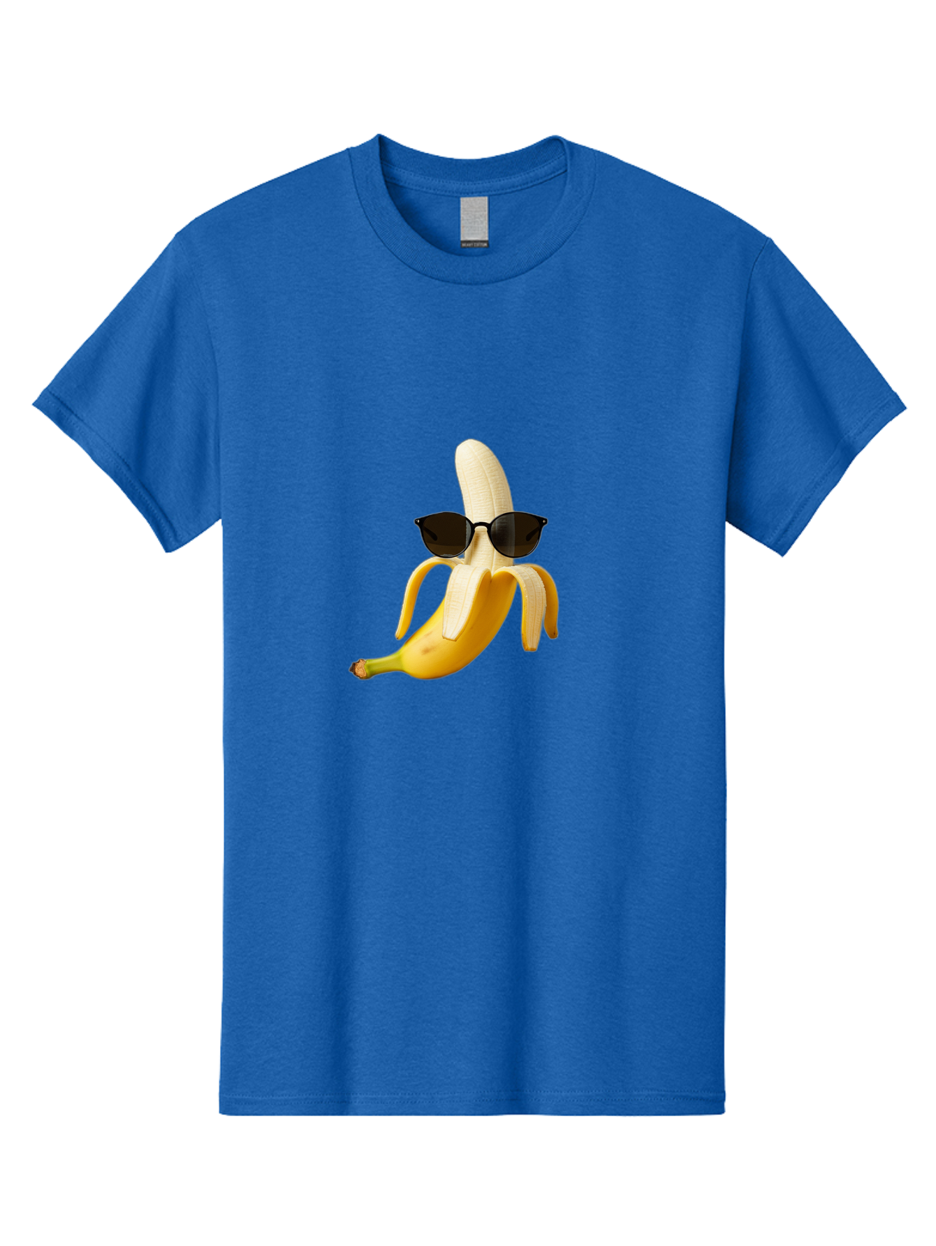 Banana-Sunglasses Men'S Graphic Tee, 100% Cotton, Comfortable Casual Summer Wear, Machine Washable, Vintage Camera, Old Camera, Antique Camera, Black Camera, Classic Photography, Photography Equipment, Nostalgic Device, Film Camera, Camera Art Bak029