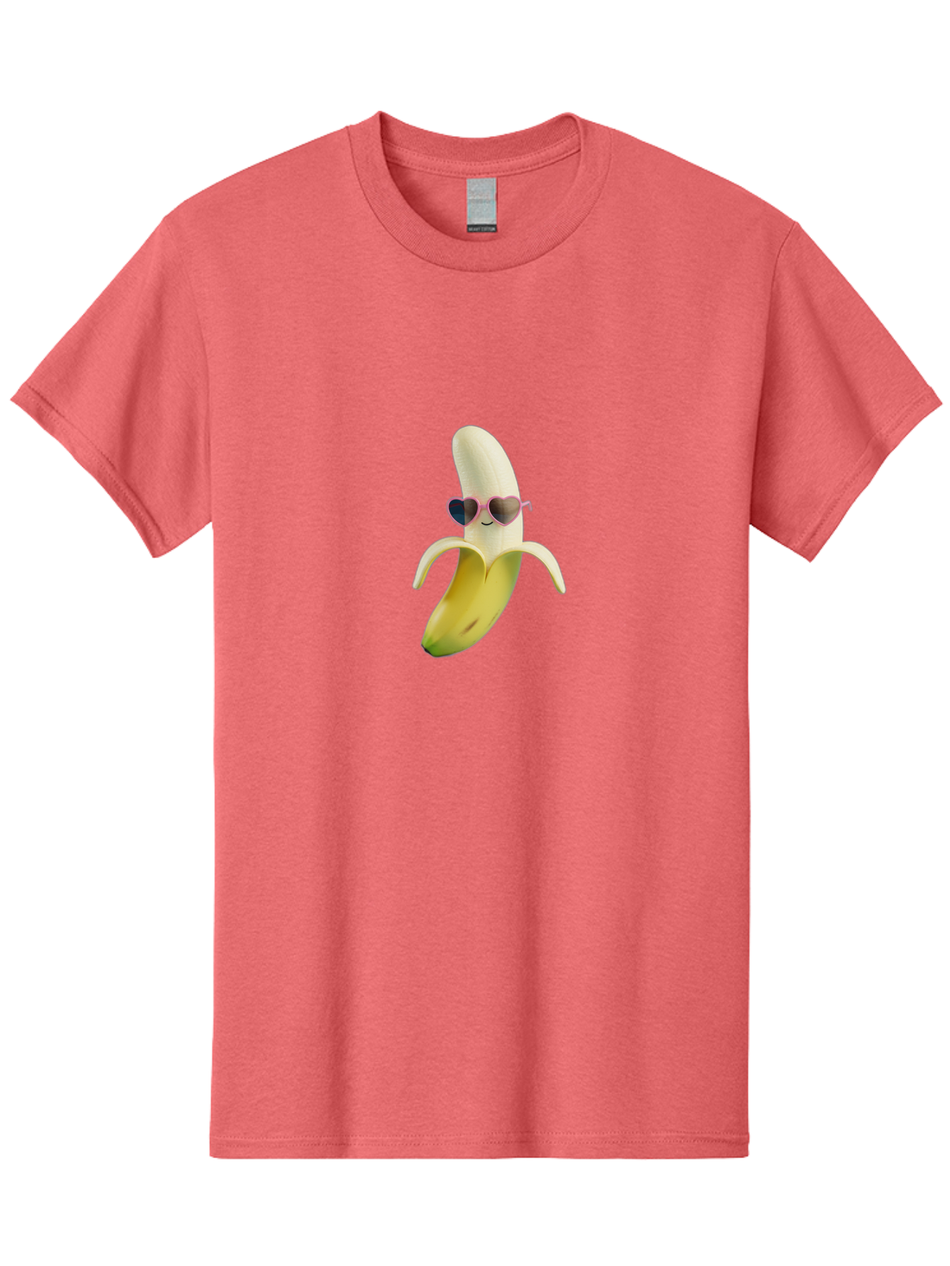 Banana-With-Heart-Shaped-Sunglasses Men'S Graphic Tee, 100% Cotton, Comfortable Casual Summer Wear, Machine Washable, Vintage Camera, Old Camera, Antique Camera, Black Camera, Classic Photography, Photography Equipment, Nostalgic Device, Bak030