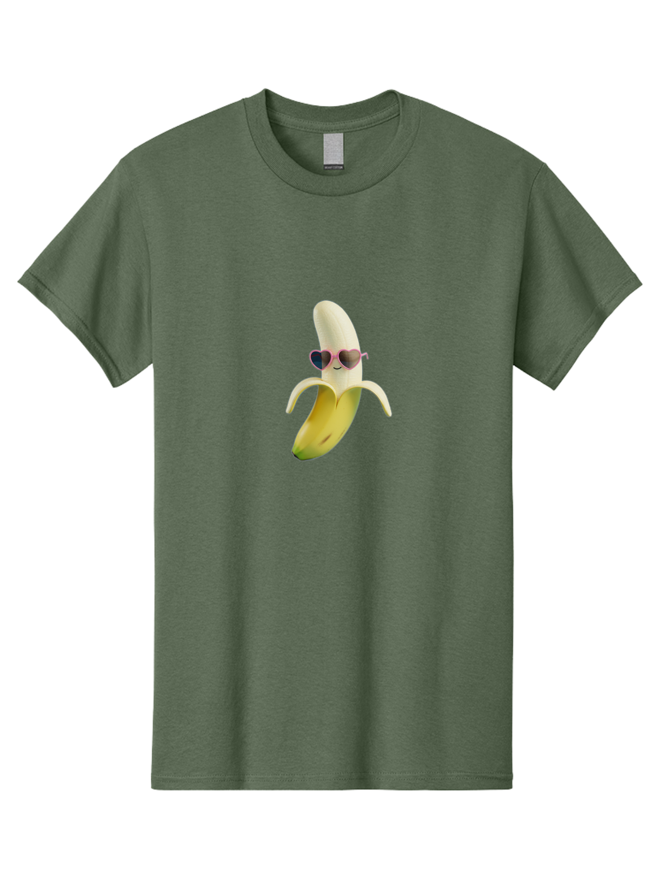 Banana-With-Heart-Shaped-Sunglasses Men'S Graphic Tee, 100% Cotton, Comfortable Casual Summer Wear, Machine Washable, Vintage Camera, Old Camera, Antique Camera, Black Camera, Classic Photography, Photography Equipment, Nostalgic Device, Bak030