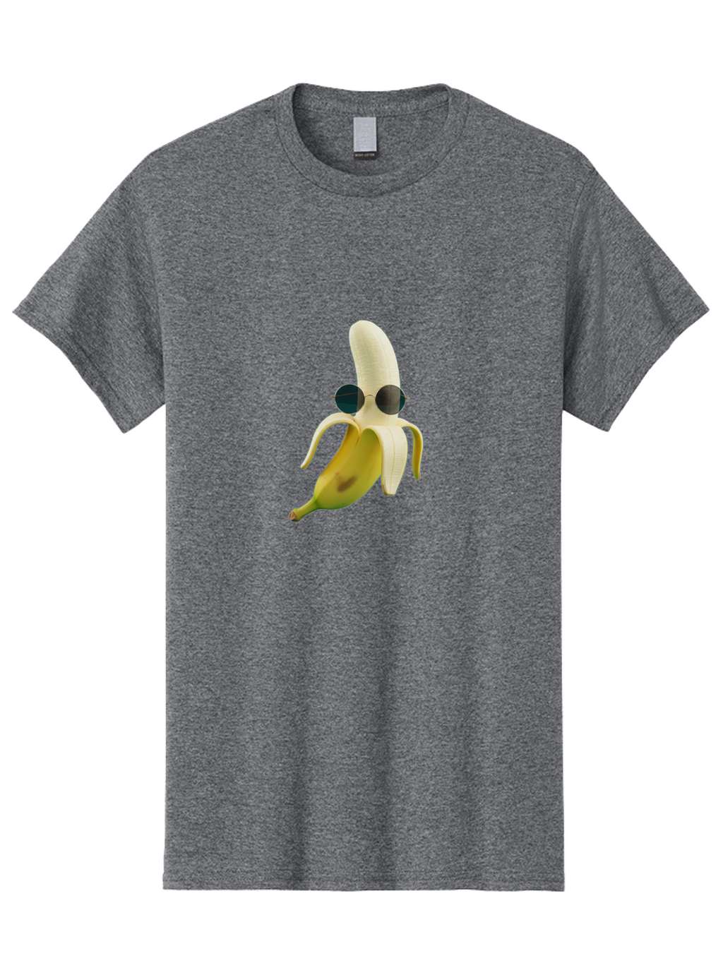 Banana-With-Sunglasses-1 Men'S Graphic Tee, 100% Cotton, Comfortable Casual Summer Wear, Machine Washable, Vintage Camera, Old Camera, Antique Camera, Black Camera, Classic Photography, Photography Equipment, Nostalgic Device, Film Camera, Bak031